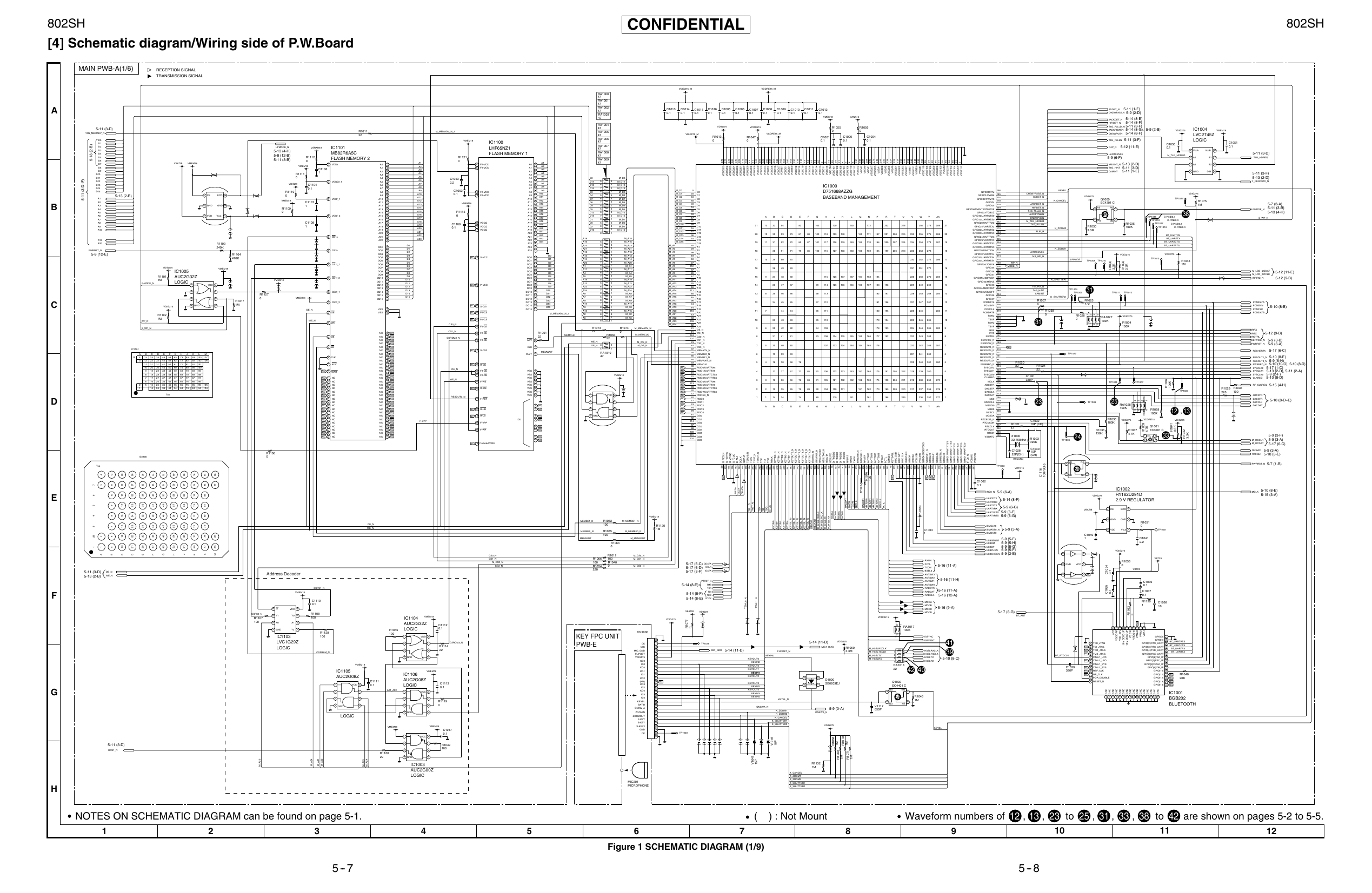 Page 1 of 12 - Sharp 802SH Schematics