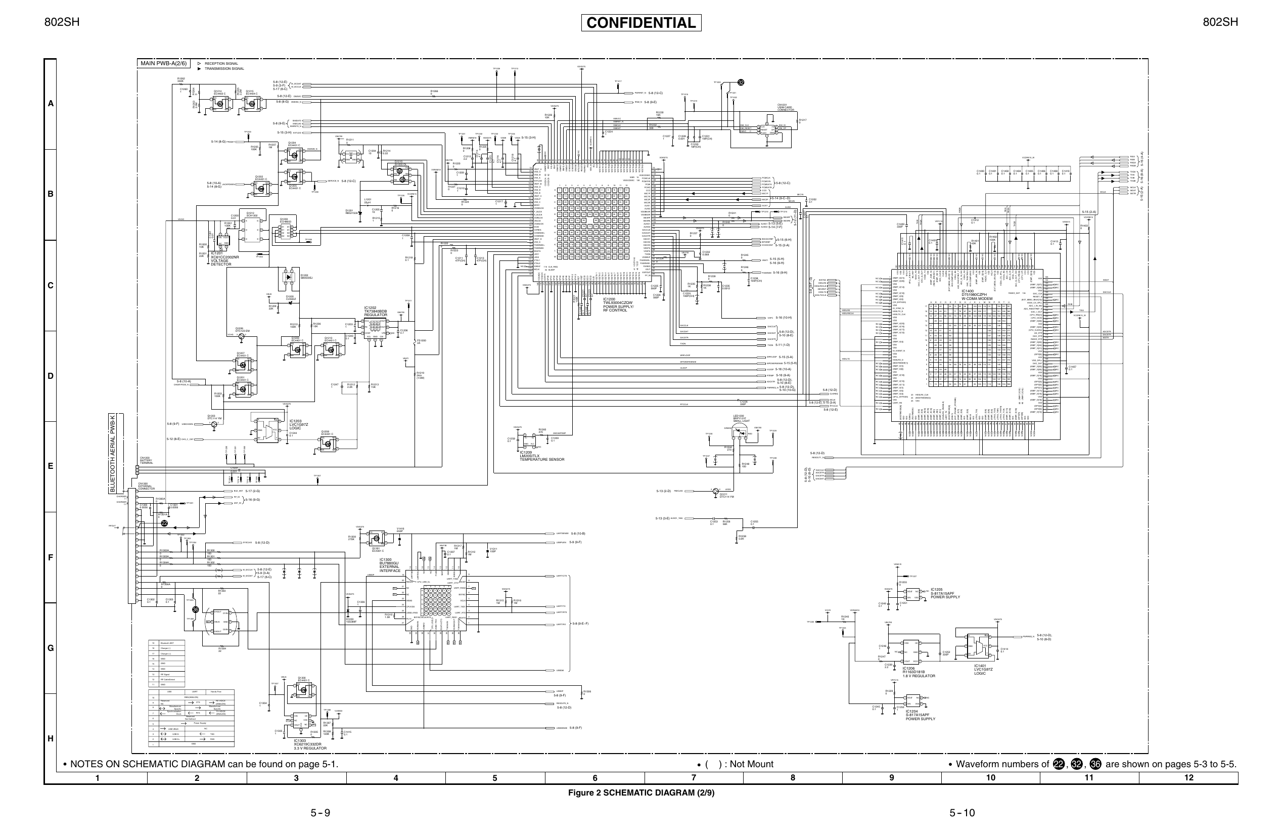 Page 2 of 12 - Sharp 802SH Schematics