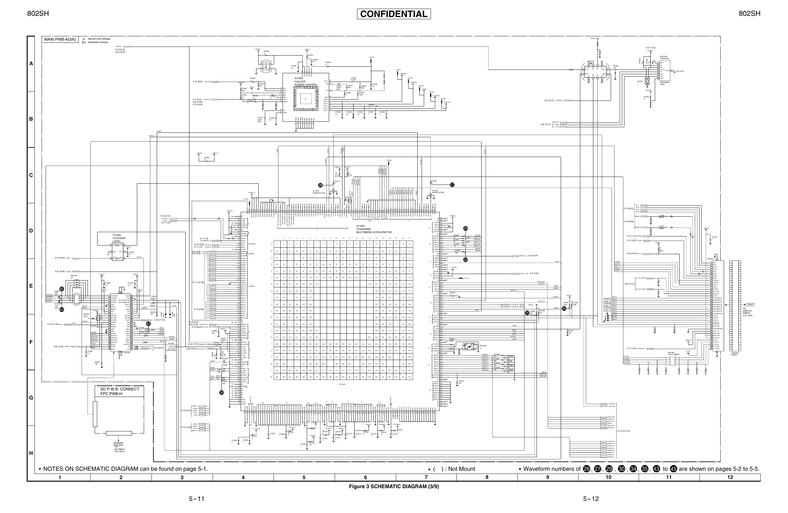 Page 3 of 12 - Sharp 802SH Schematics