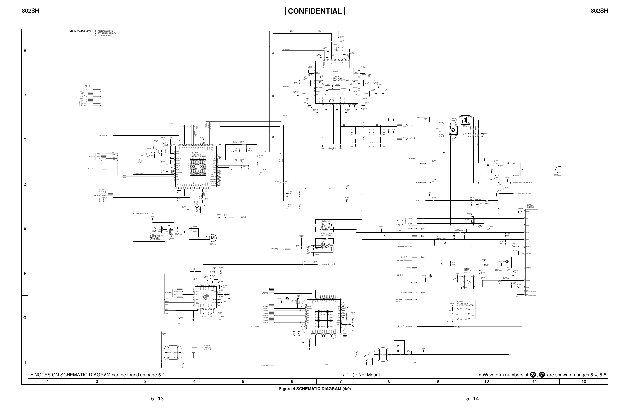 Page 4 of 12 - Sharp 802SH Schematics