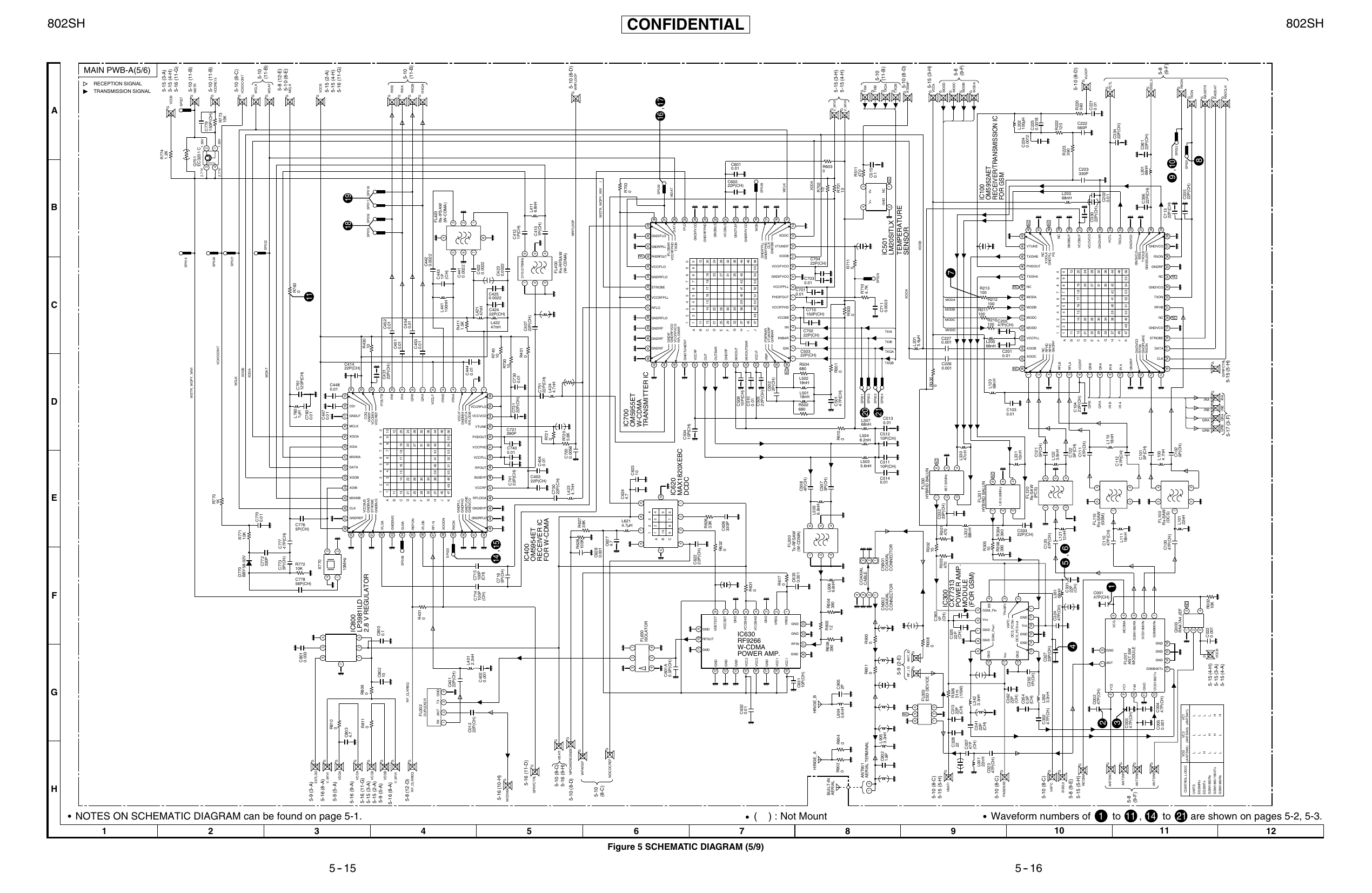 Page 5 of 12 - Sharp 802SH Schematics