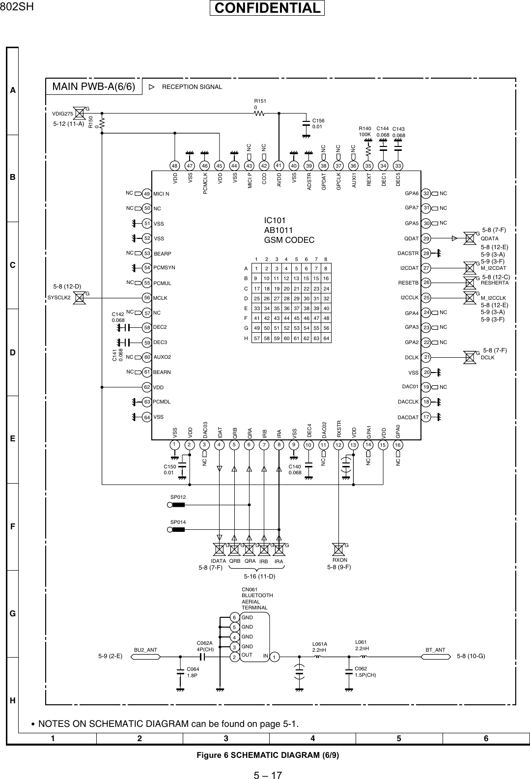 Page 6 of 12 - Sharp 802SH Schematics