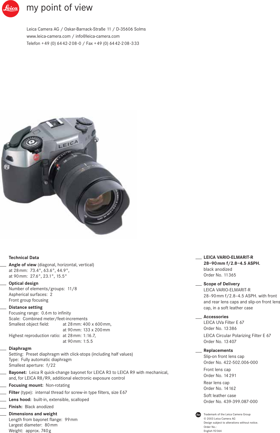 Page 4 of 4 - Vario-Elmarit-R 28-90 F 2.8 4.5 ASPH