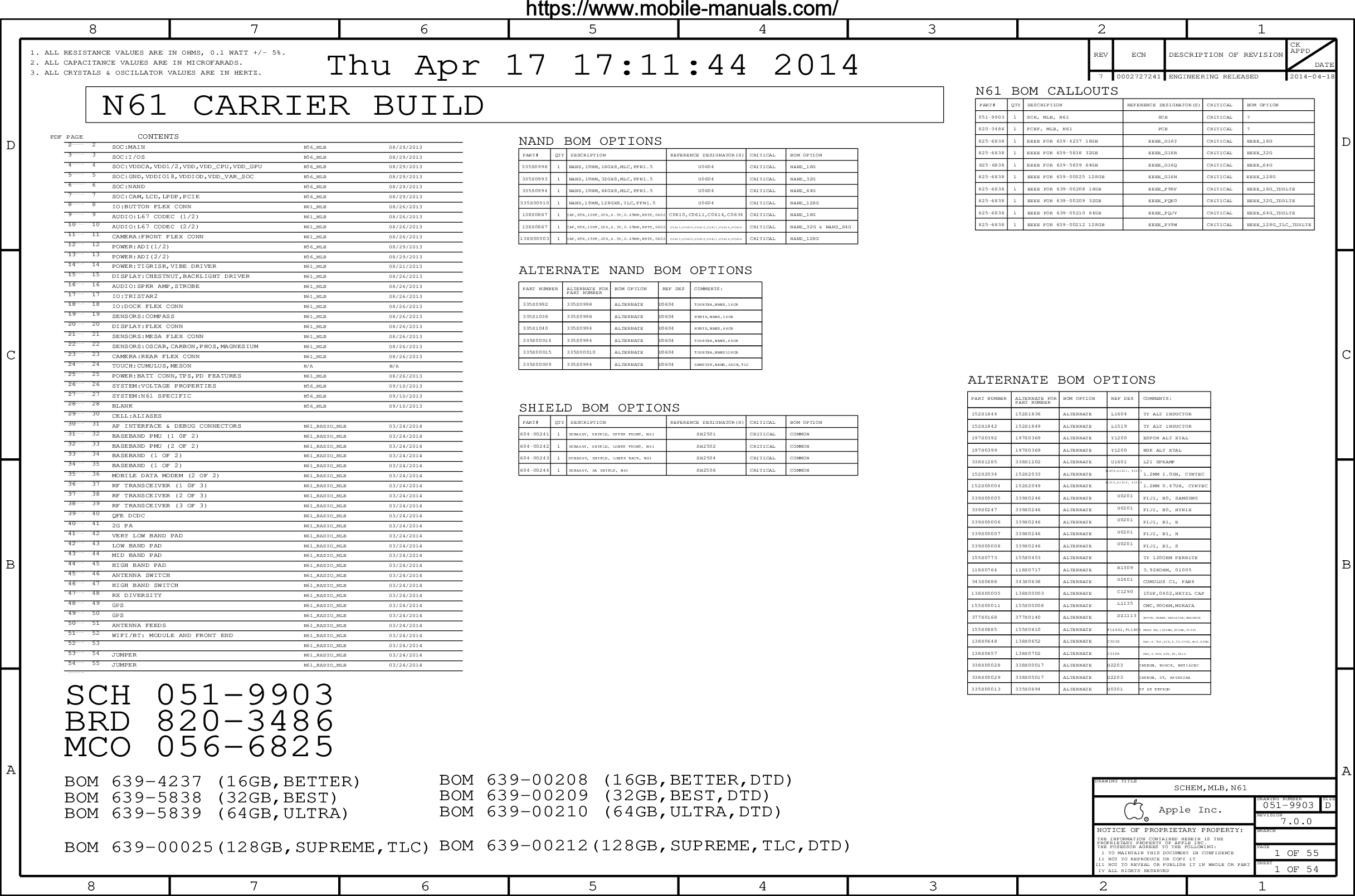 I Phone 6+ Schematics