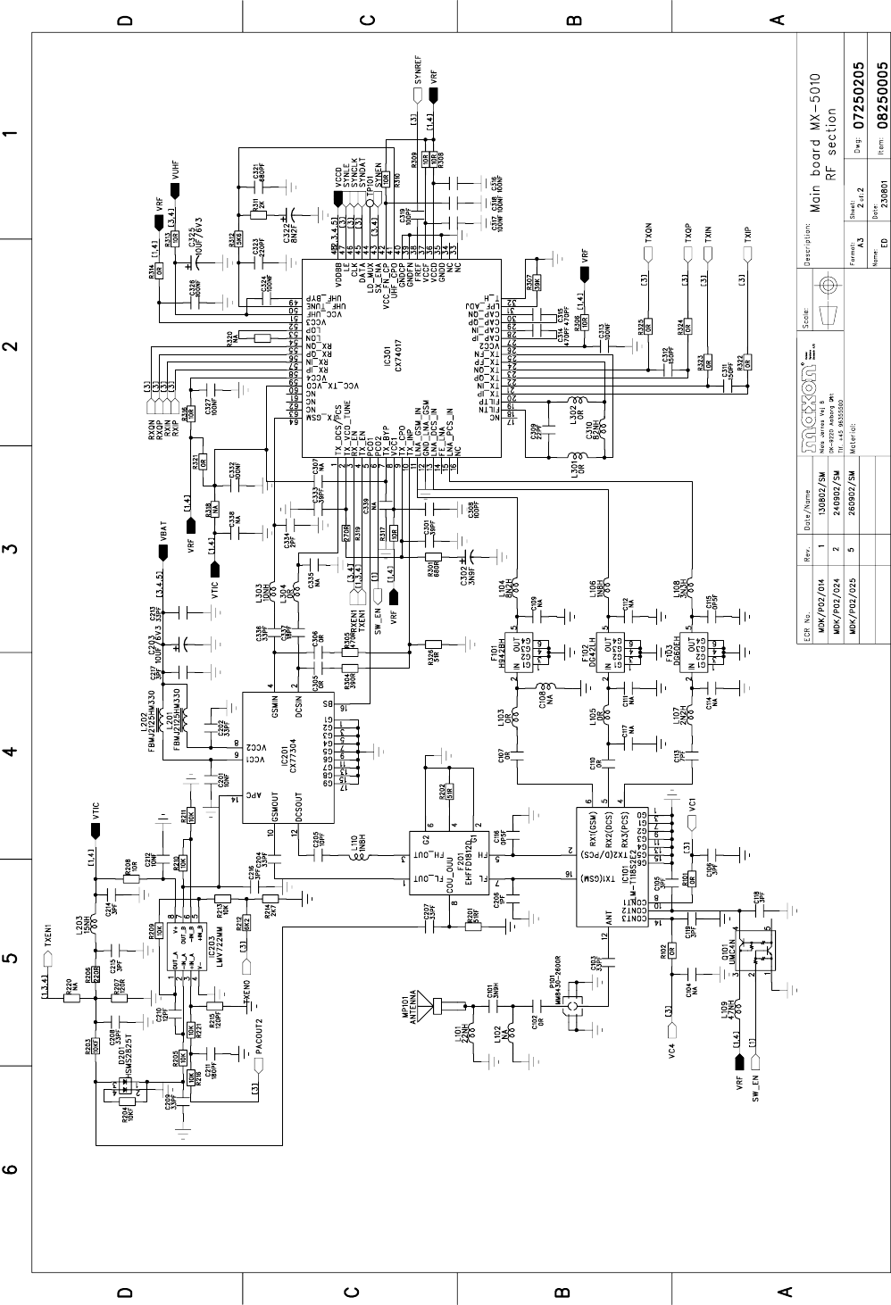 Page 1 of 4 - 07250201_V1_4 Maxon-mx5010-schematics
