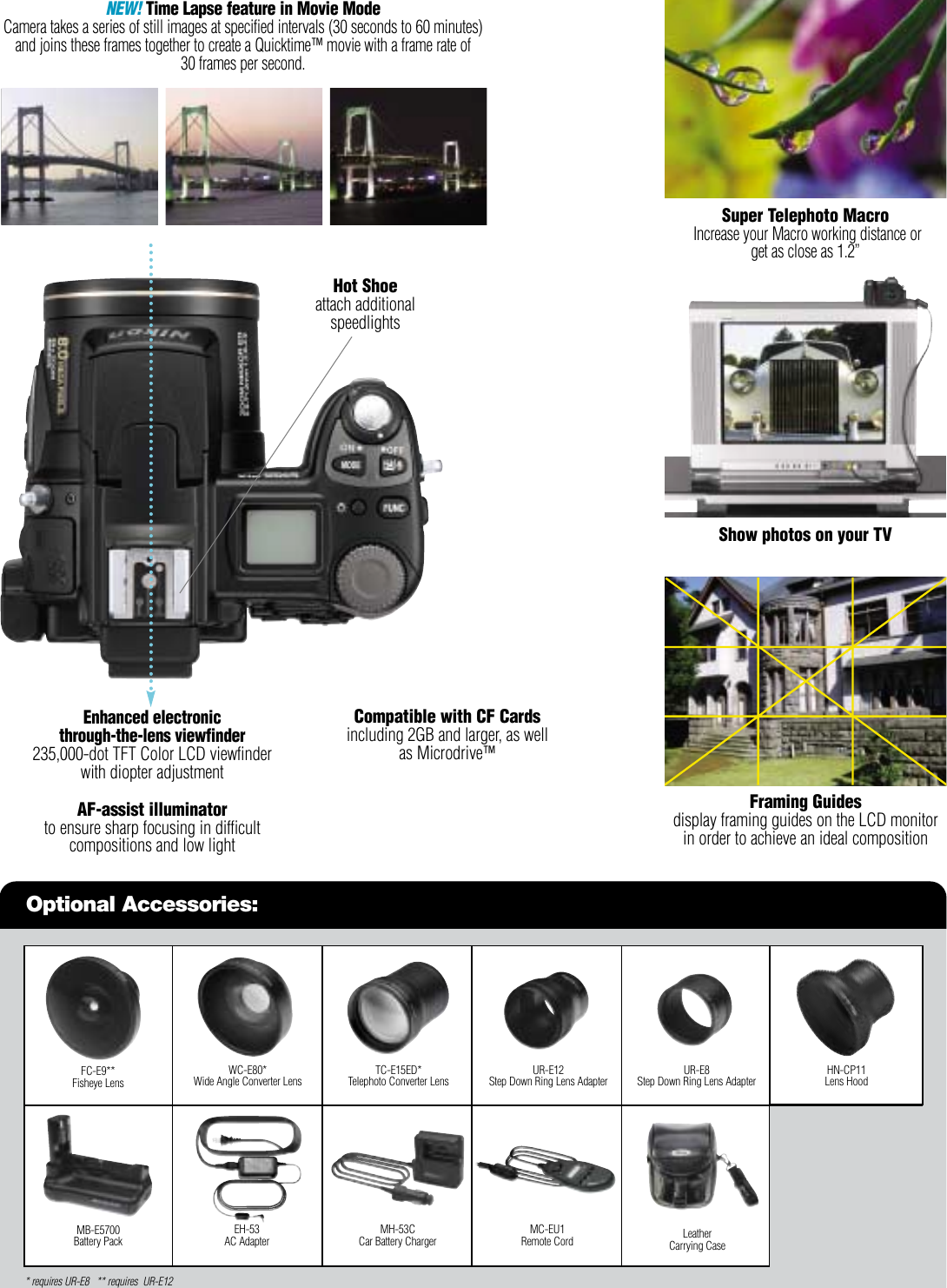 Page 3 of 6 - Nikon Coolpix 8700 Info Sheet