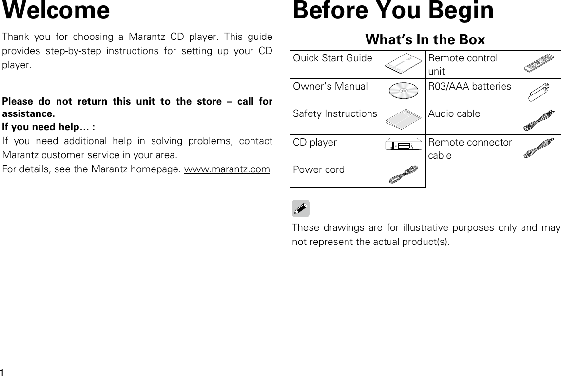 Page 2 of 8 - Marantz CD5005 User Manual  To The D7c39c32-3631-4661-8d74-72b228ac9163