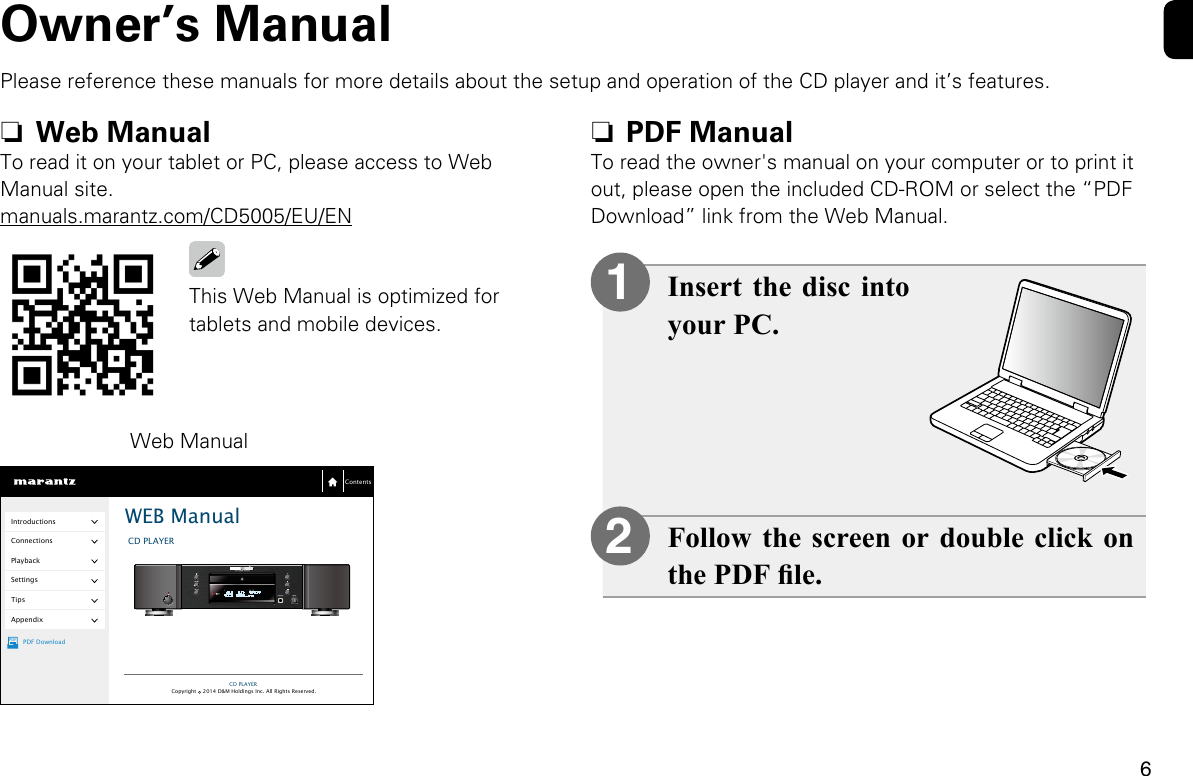 Page 7 of 8 - Marantz CD5005 User Manual  To The D7c39c32-3631-4661-8d74-72b228ac9163