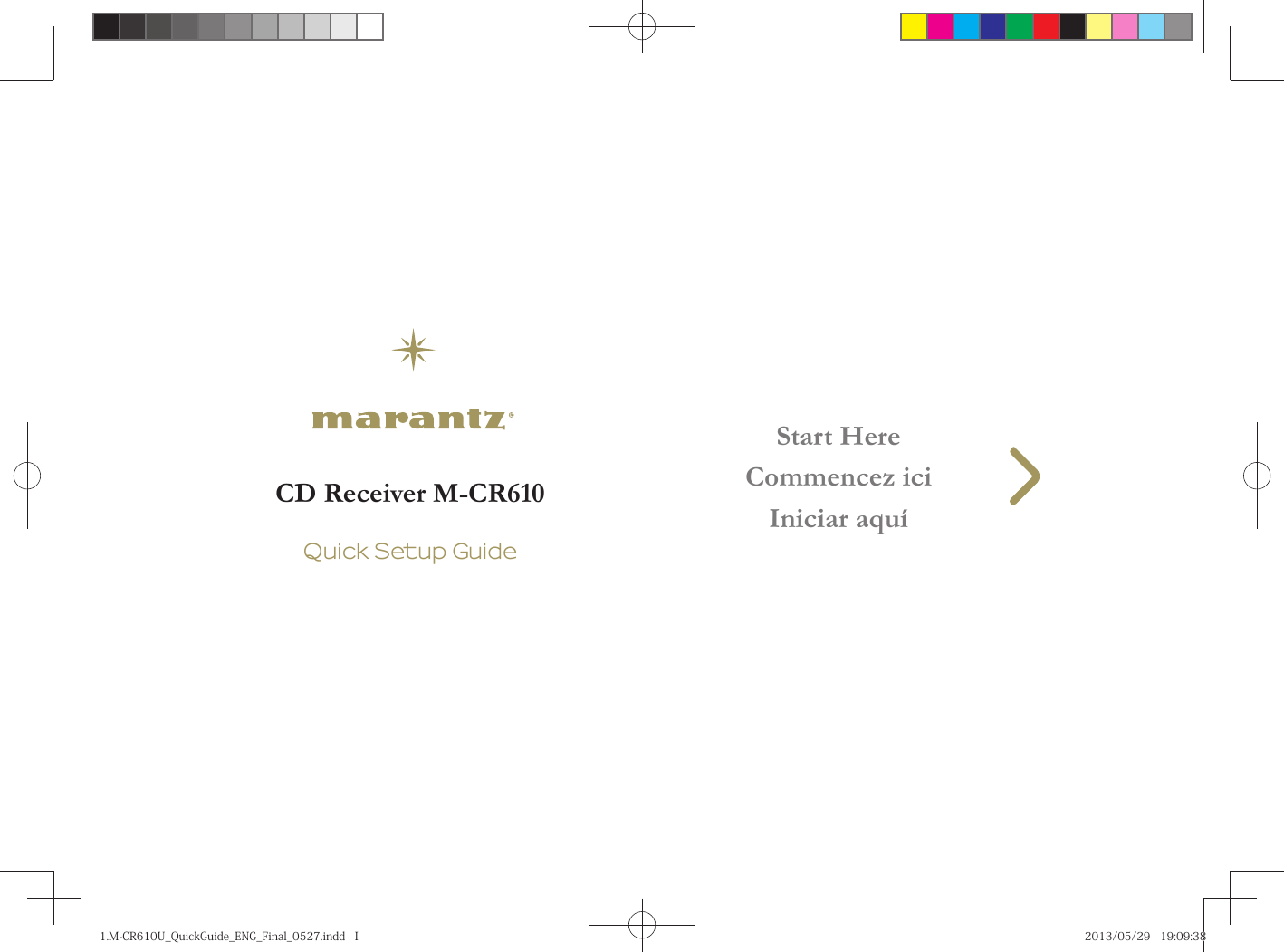 Page 1 of 8 - Marantz M-CR610 3.M-CR610U_QuickGuide_ESP User Manual  To The 1b421416-9238-4d63-955b-0273cba77e0d