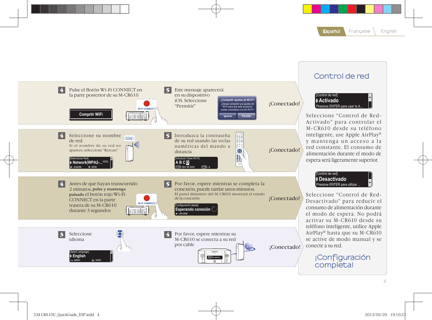 Page 5 of 8 - Marantz M-CR610 3.M-CR610U_QuickGuide_ESP User Manual  To The 1b421416-9238-4d63-955b-0273cba77e0d