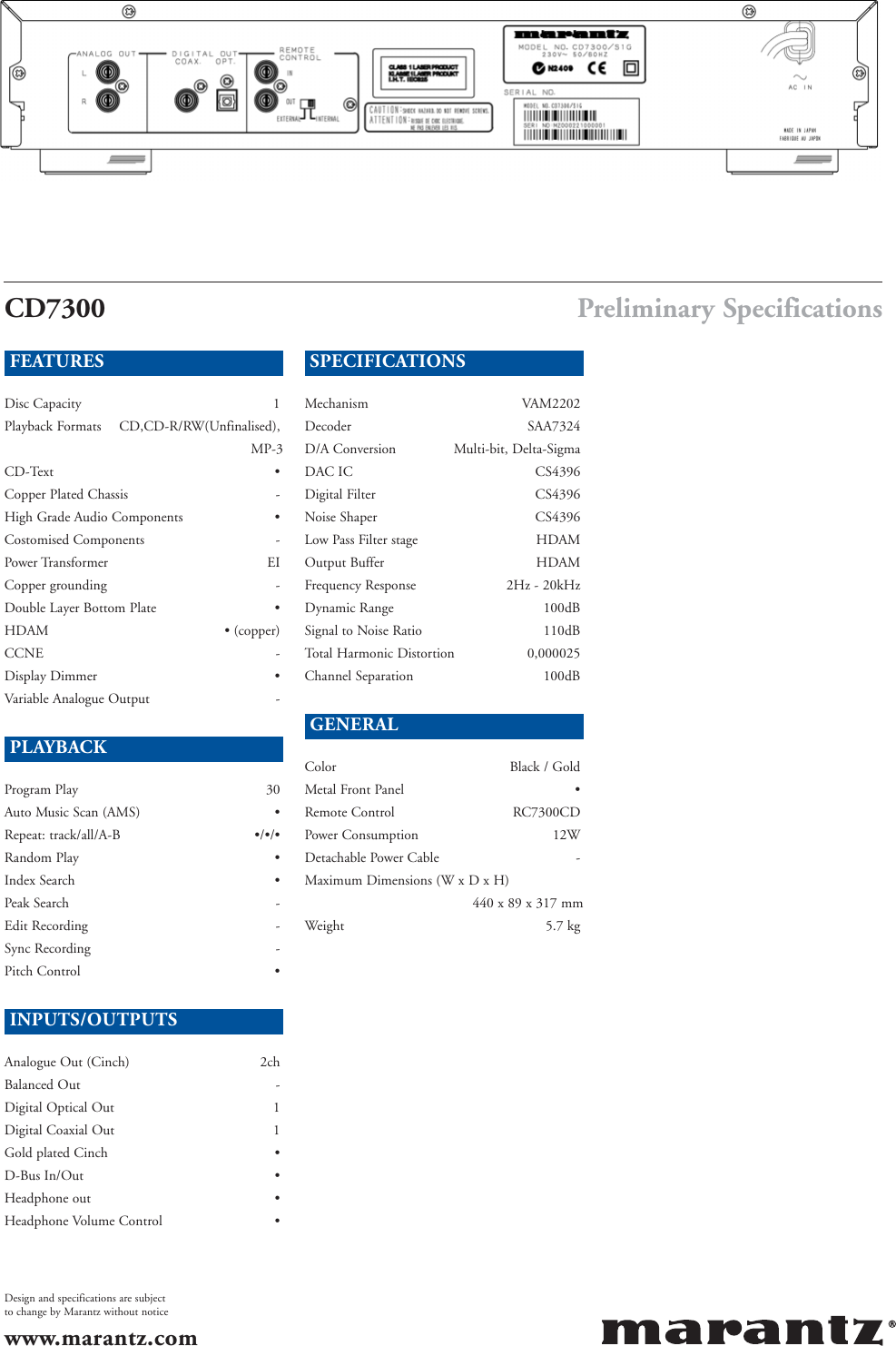 Page 4 of 4 - Marantz Marantz-Cd7300-Users-Manual- 6898_CD7300  Marantz-cd7300-users-manual