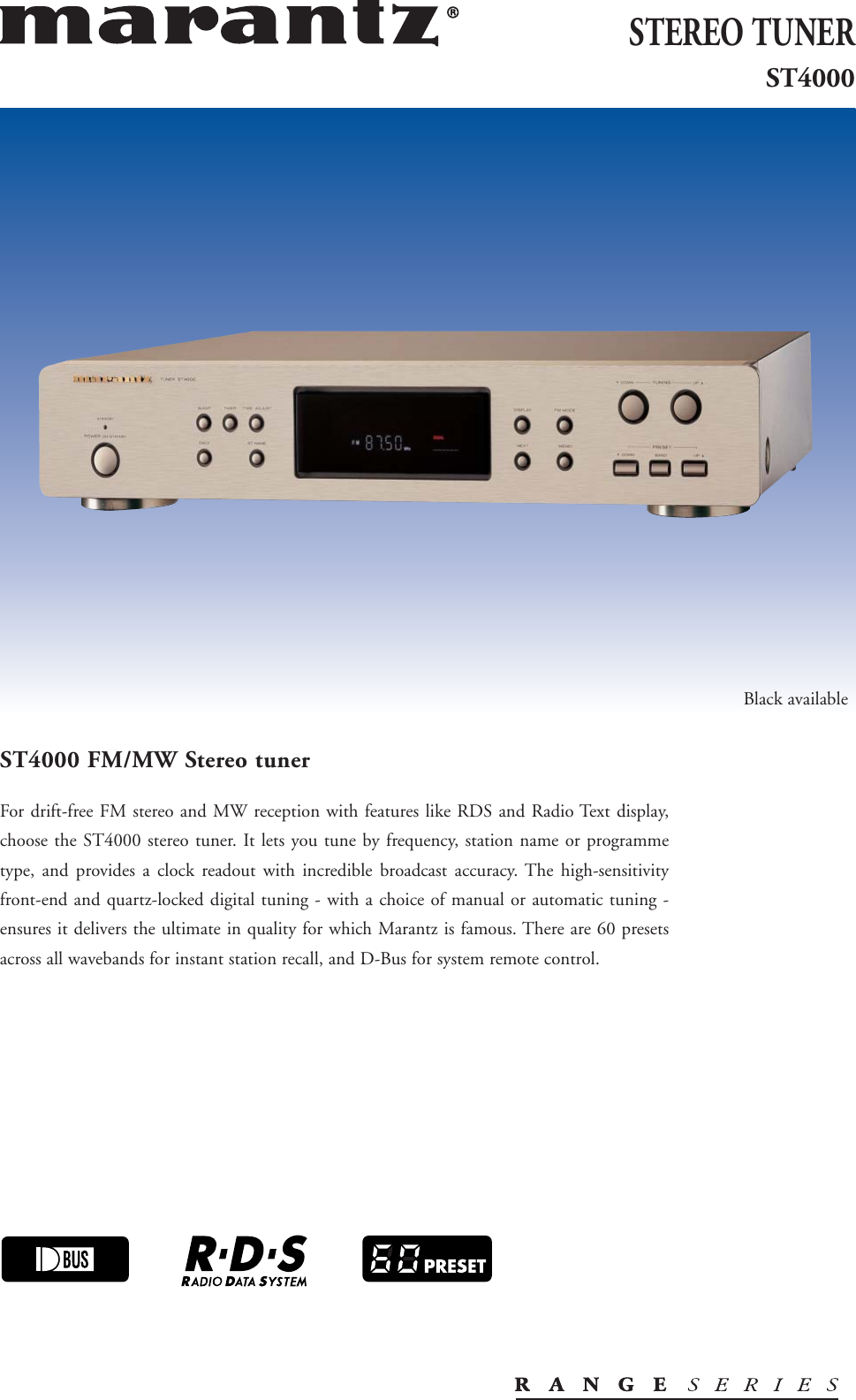 Page 1 of 4 - Marantz Marantz-Stereo-Tuner-St4000-Users-Manual- 6898_ST4000  Marantz-stereo-tuner-st4000-users-manual