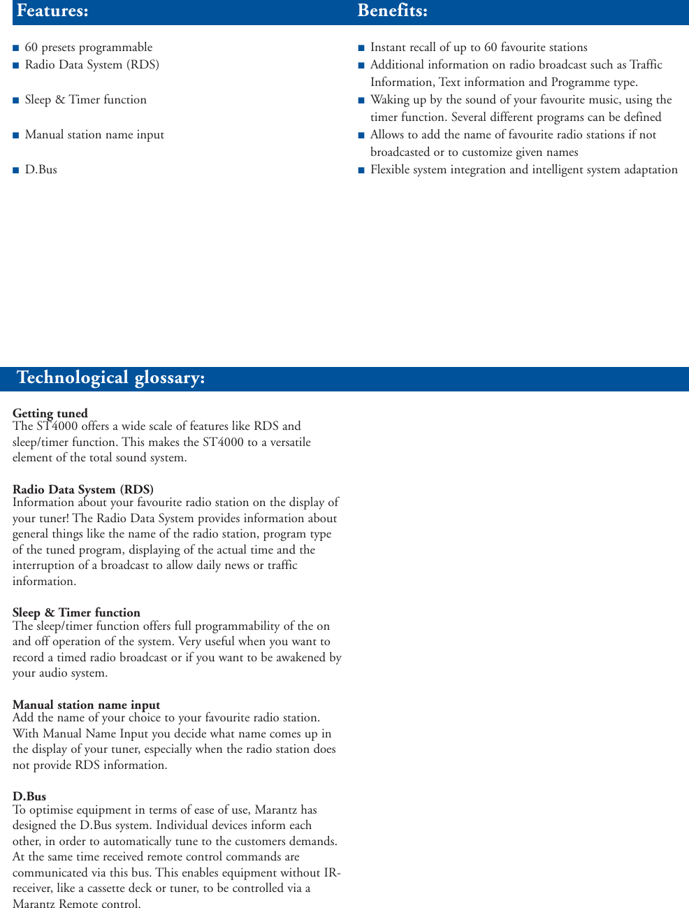 Page 2 of 4 - Marantz Marantz-Stereo-Tuner-St4000-Users-Manual- 6898_ST4000  Marantz-stereo-tuner-st4000-users-manual