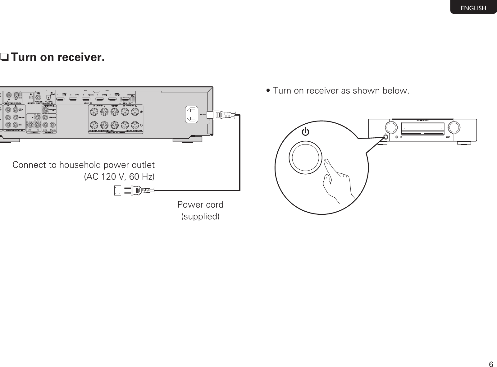 Page 7 of 10 - Marantz NR1403 User Manual  To The 58741dbf-16b7-4376-8096-ddd678b60082