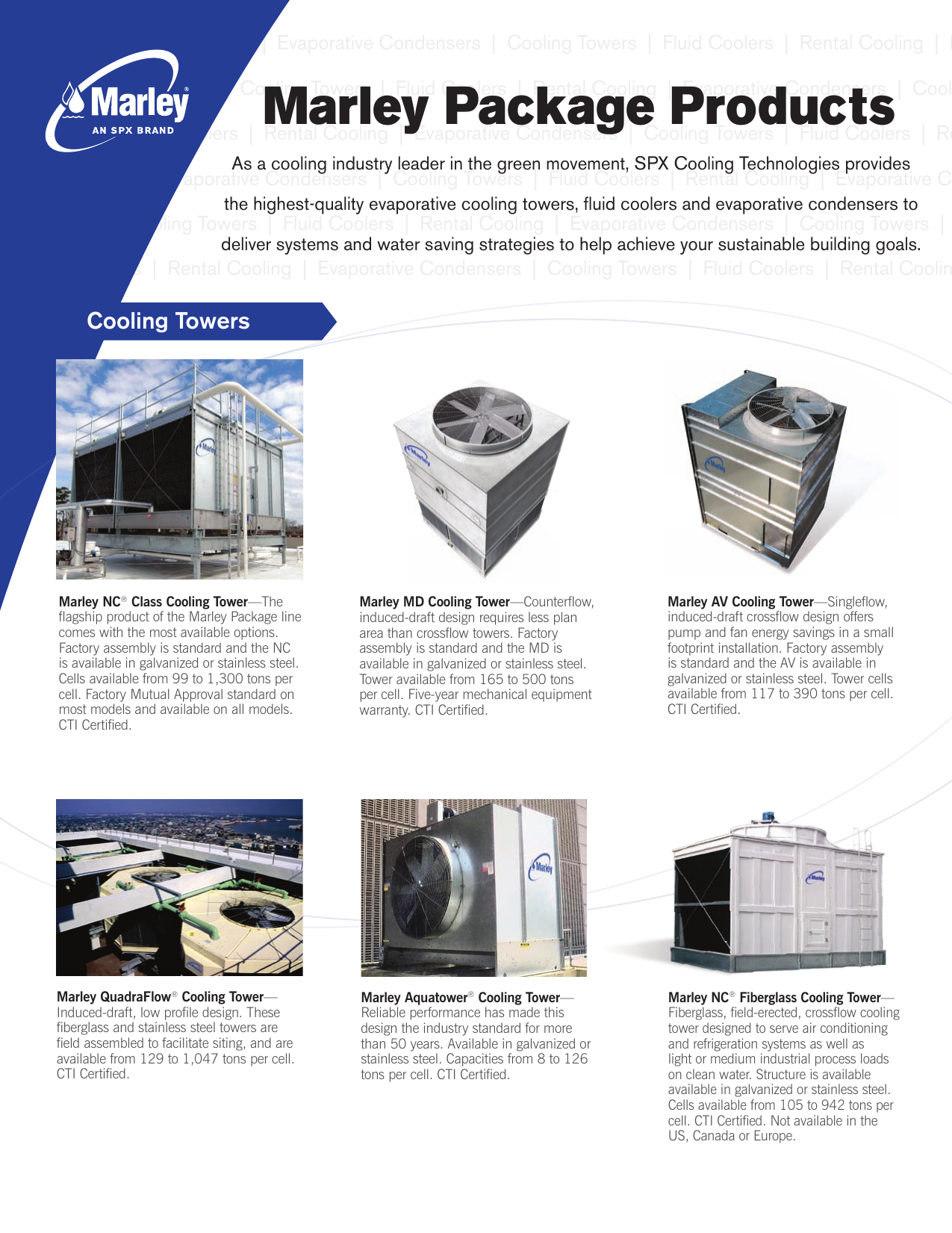 Page 1 of 2 - Marley-Engineered-Products Marley-Engineered-Products-Class-Cooling-Tower-Users-Manual- Marley-engineered-products-class-cooling-tower-users-manual