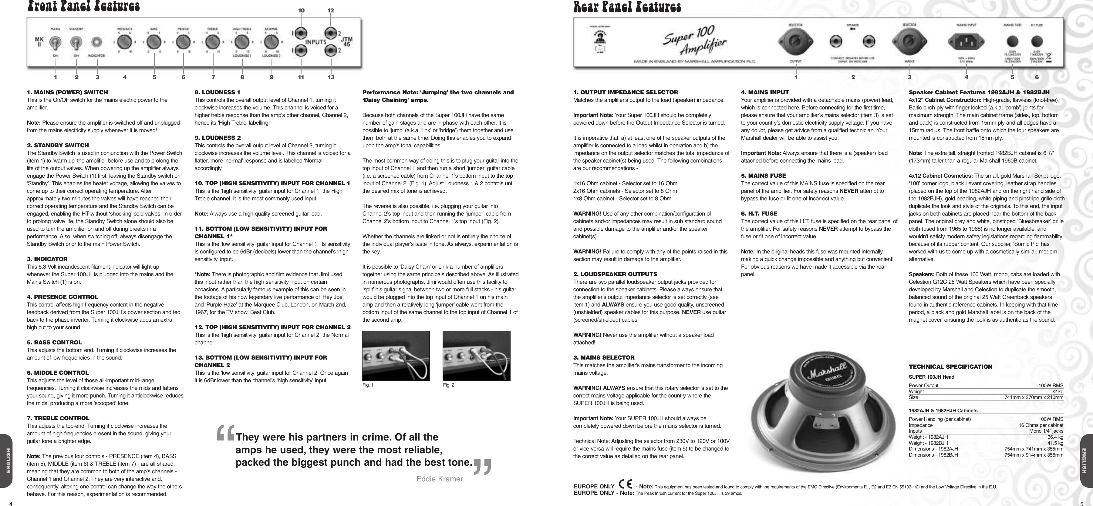 Page 4 of 5 - Marshall-Amplification Marshall-Amplification-Book-00079-00-Users-Manual-  Marshall-amplification-book-00079-00-users-manual