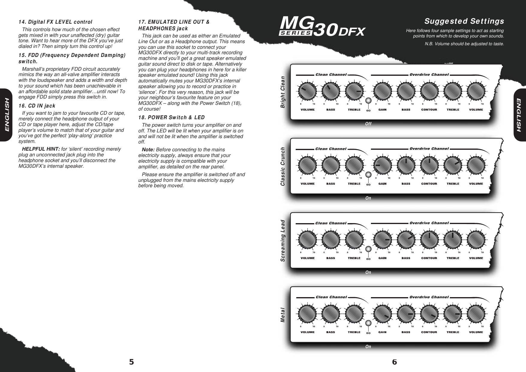 Marshall mg30cfx схема