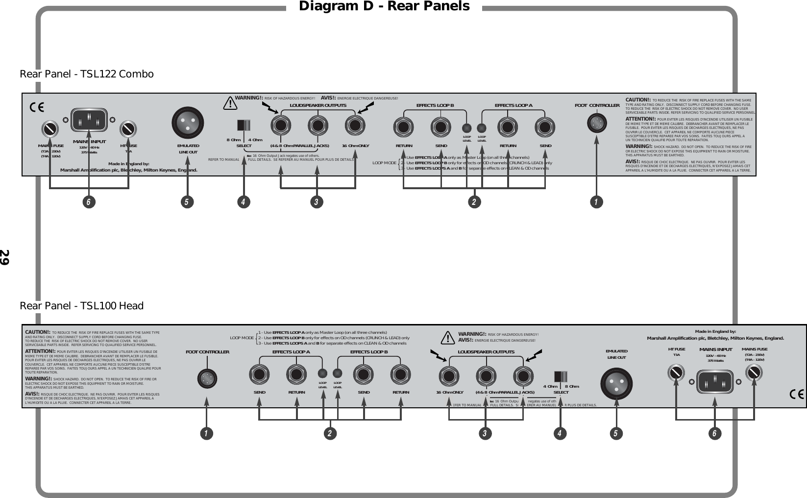 Page 10 of 10 - Marshall-Electronic Marshall-Electronic-Tsl100-Users-Manual- TSL100/122 Hbk  Marshall-electronic-tsl100-users-manual