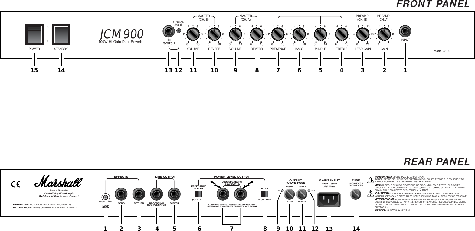 Маршал jcm 800 схема