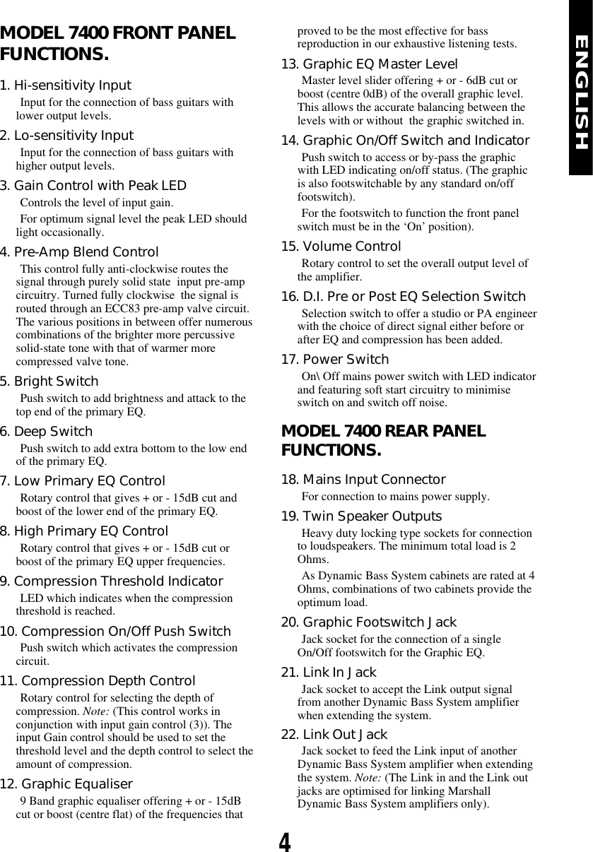 Page 5 of 7 - Marshall Marshall-Dbs-7400-Users-Manual- DBS Hbk -English  Marshall-dbs-7400-users-manual