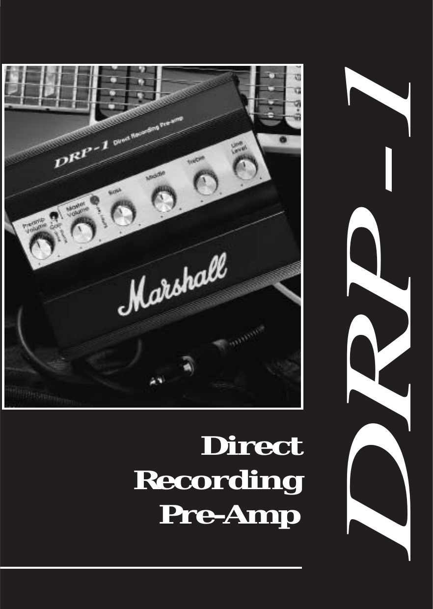 Page 1 of 6 - Marshall Marshall-Drp-1-Users-Manual- DRP-1 Hbk. English*2  Marshall-drp-1-users-manual