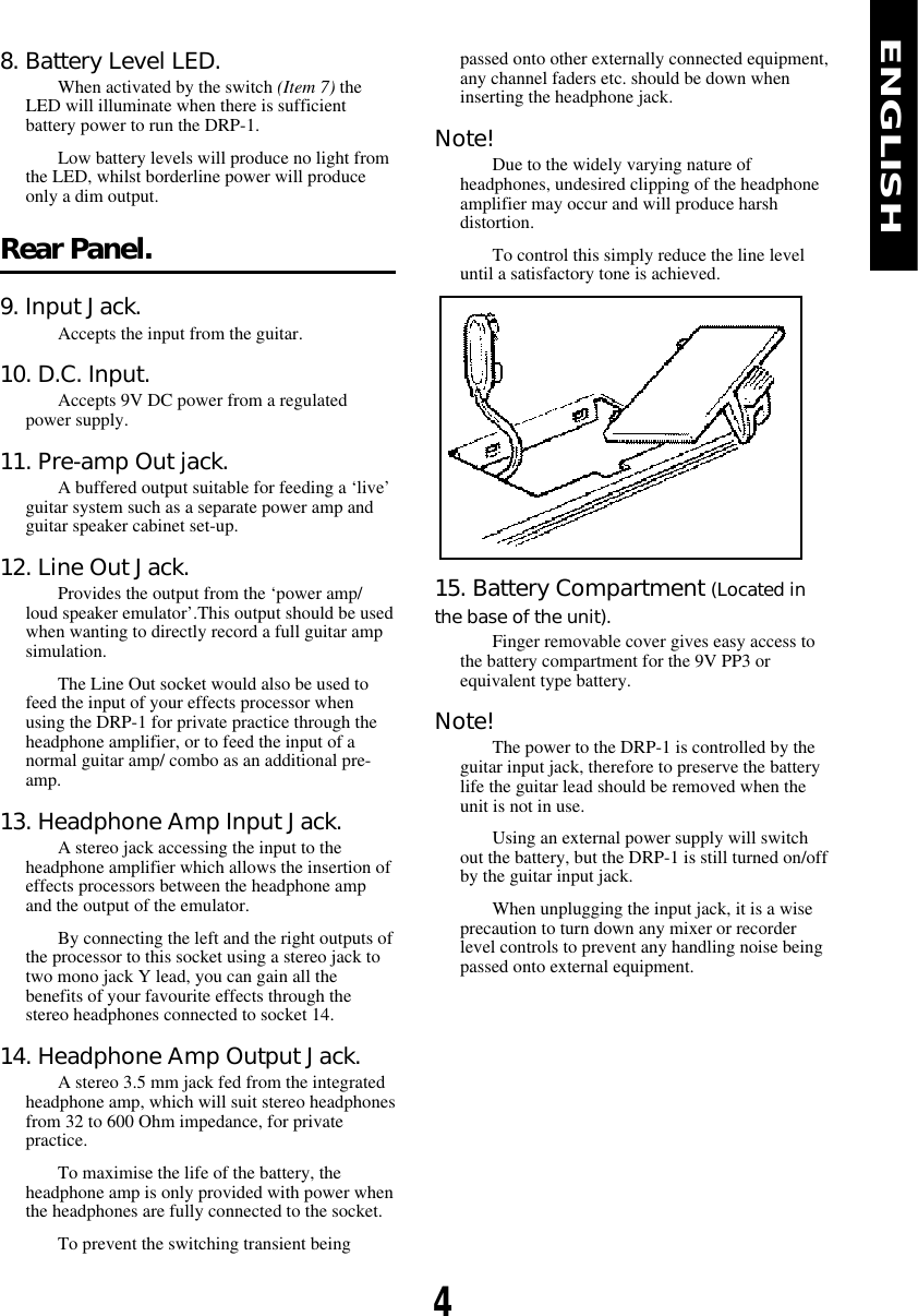 Page 4 of 6 - Marshall Marshall-Drp-1-Users-Manual- DRP-1 Hbk. English*2  Marshall-drp-1-users-manual