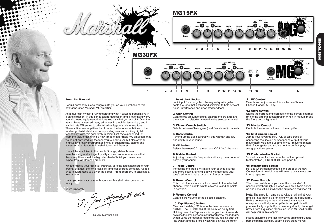 Page 2 of 7 - Marshall Marshall-Mg100Fx-Owners-Manual- ManualsLib - Makes It Easy To Find Manuals Online!  Marshall-mg100fx-owners-manual