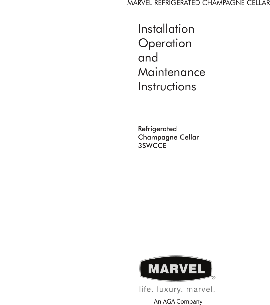 Page 1 of 10 - Marvel-Industries Marvel-Industries-3Swcce-Users-Manual-  Marvel-industries-3swcce-users-manual