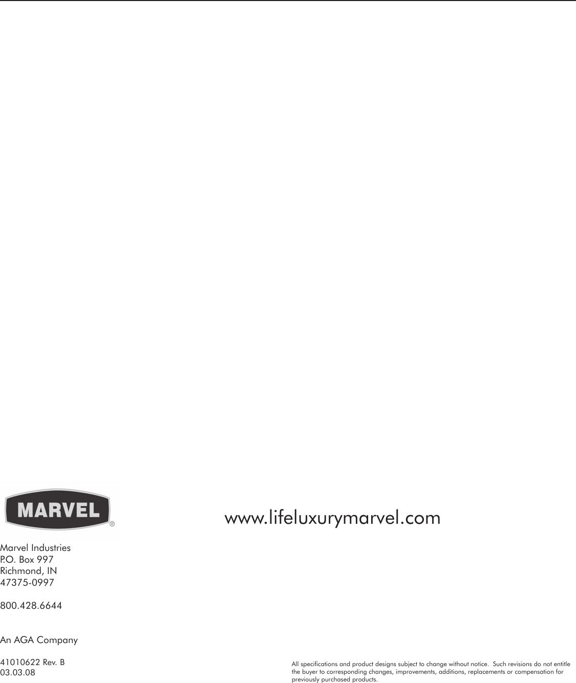 Page 10 of 10 - Marvel-Industries Marvel-Industries-3Swcce-Users-Manual-  Marvel-industries-3swcce-users-manual