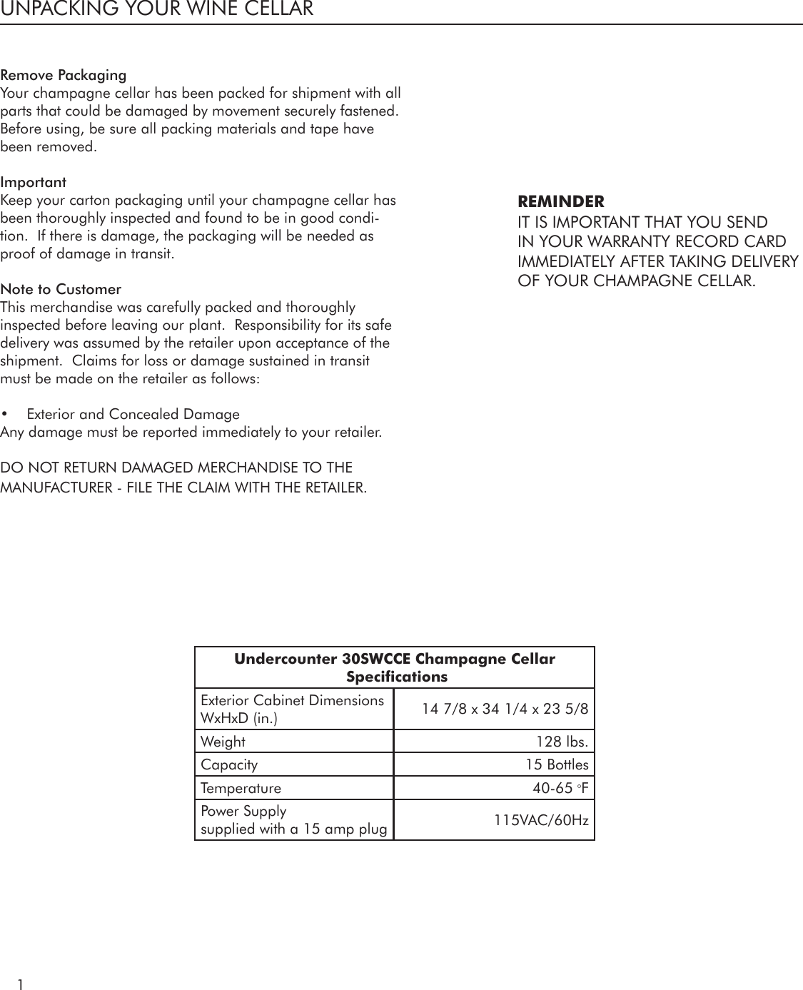 Page 2 of 10 - Marvel-Industries Marvel-Industries-3Swcce-Users-Manual-  Marvel-industries-3swcce-users-manual