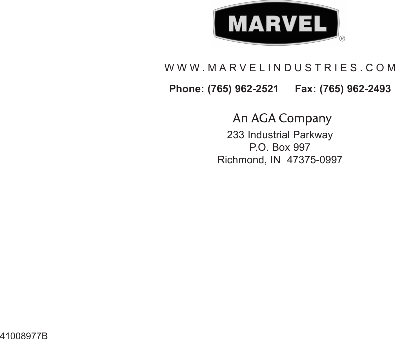 Page 12 of 12 - Marvel-Industries Marvel-Industries-8Sbar-Users-Manual- 41008977B.qxp  Marvel-industries-8sbar-users-manual