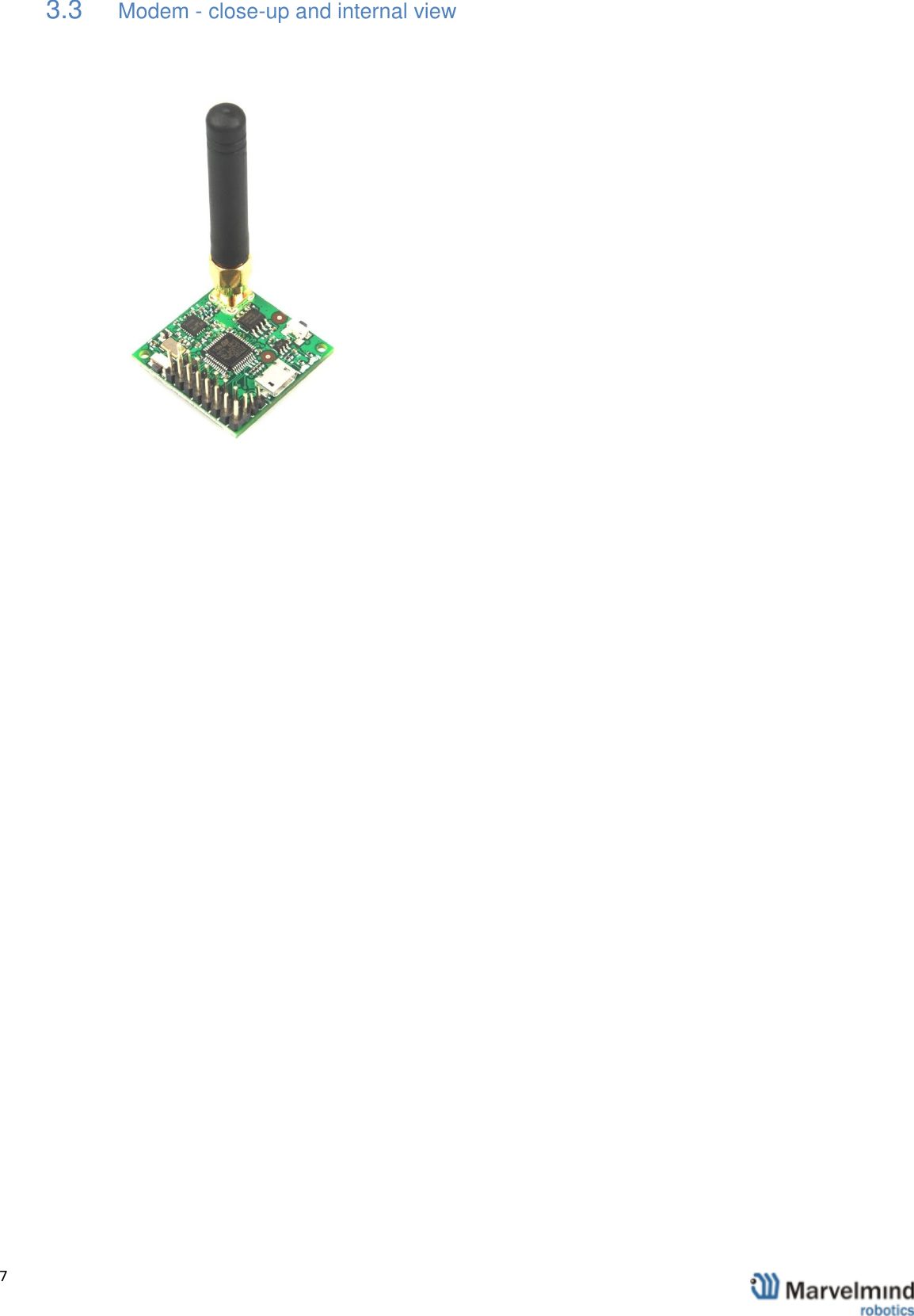   7                3.3 Modem - close-up and internal view   