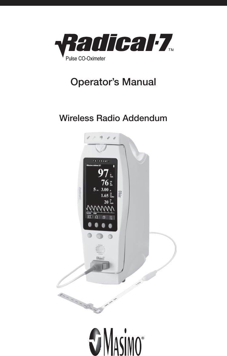 Operator’s ManualWireless Radio AddendumPulse CO-Oximeter