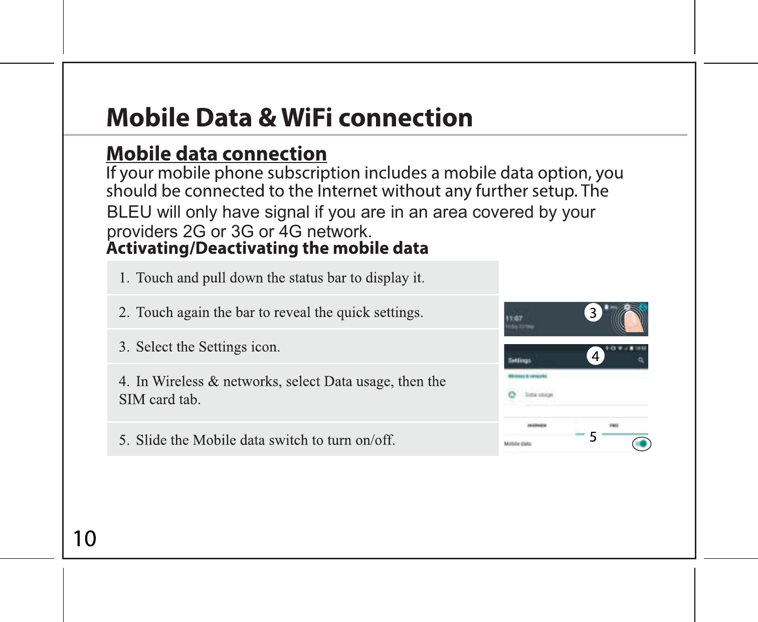 Page 9 of Mason America C210 Smartphone User Manual QSG