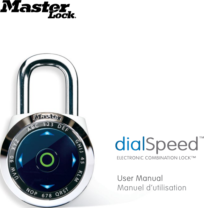 Master Lock Dialspeed Electronic Combination 1500Ed Users Manual