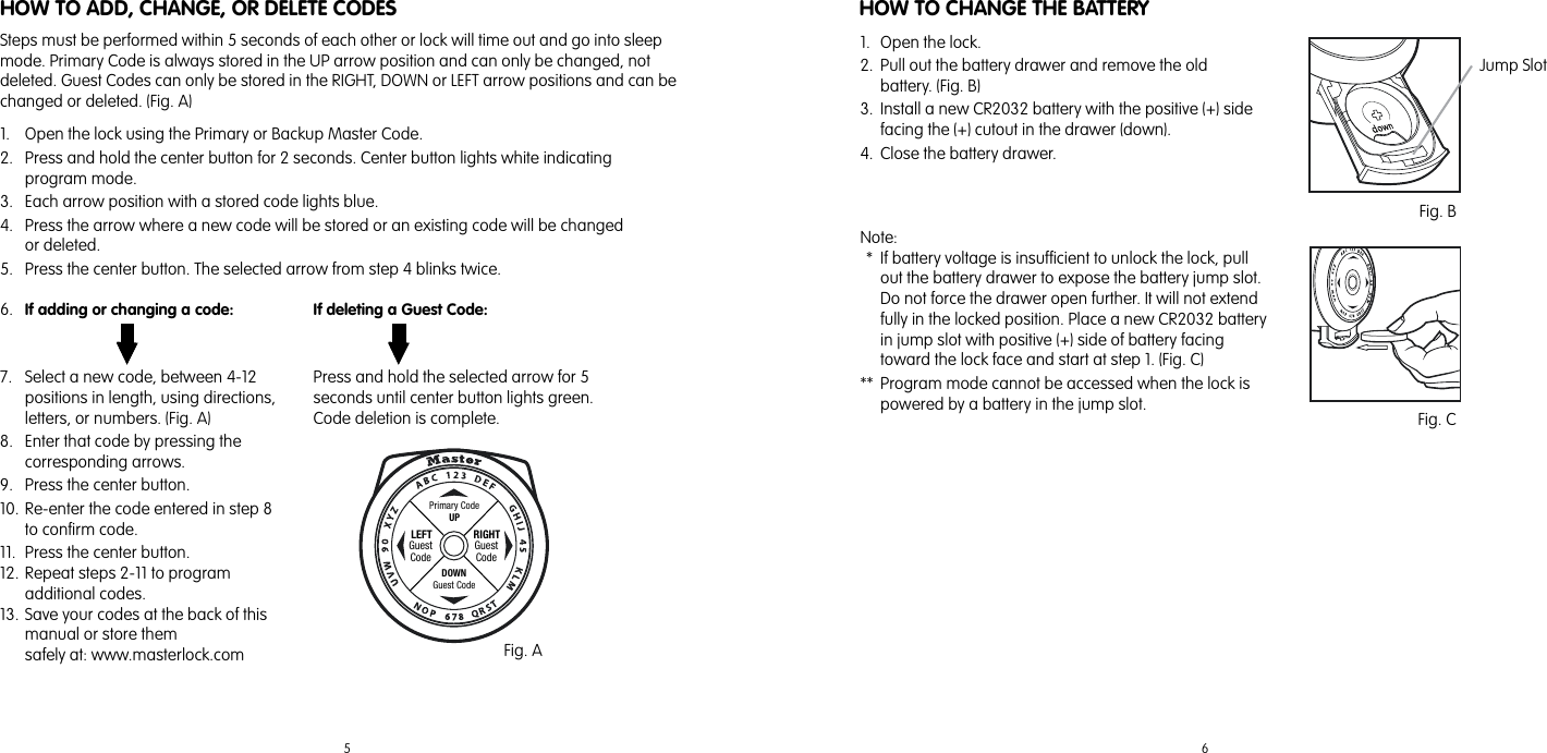 Page 4 of 11 - Master-Lock Master-Lock-Dialspeed-Electronic-Combination-Lock-1500Ed-Users-Manual- Master-lock-dialspeed-electronic-combination-lock-1500ed-users-manual