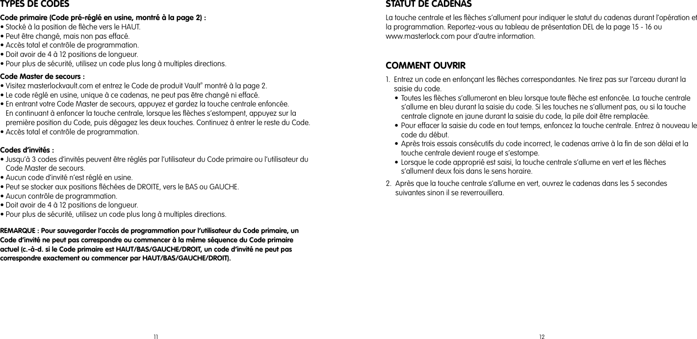 Page 7 of 11 - Master-Lock Master-Lock-Dialspeed-Electronic-Combination-Lock-1500Ed-Users-Manual- Master-lock-dialspeed-electronic-combination-lock-1500ed-users-manual