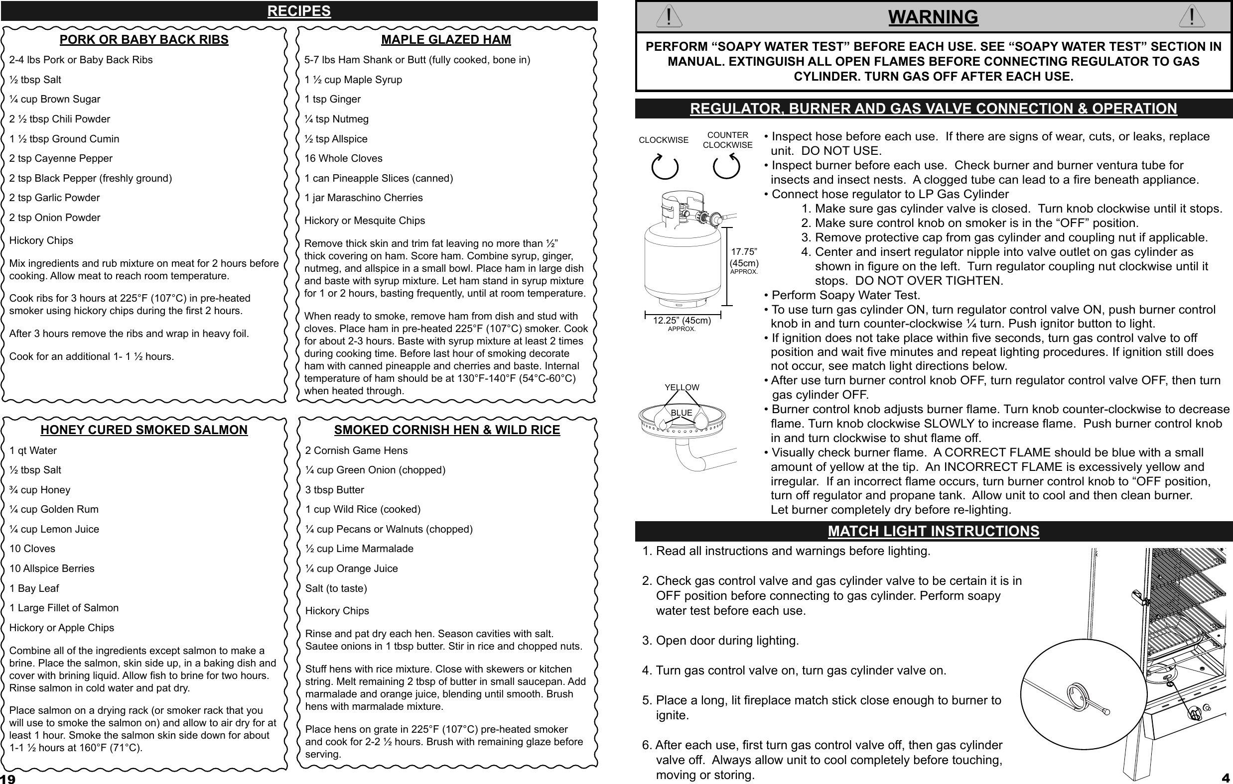 Masterbuilt 20050412 20050412_GS30DF_IM_081611 04SS User Manual To The ...