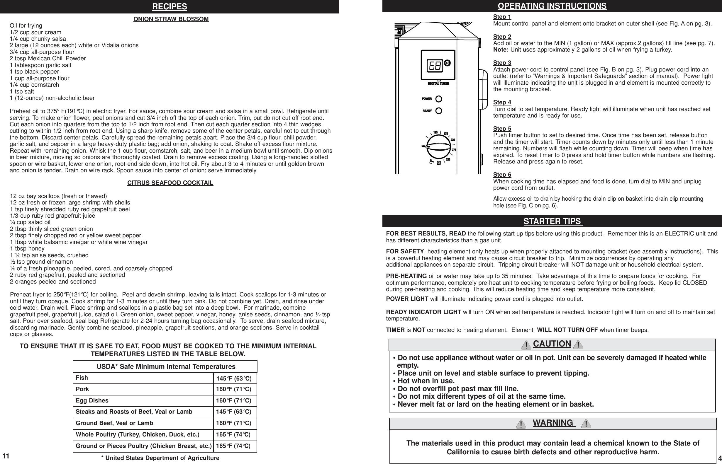 Page 5 of 8 - Masterbuilt Masterbuilt-Electric-Turkey-Fryer-20010109-Users-Manual- 090623 20010109 Manual  Masterbuilt-electric-turkey-fryer-20010109-users-manual