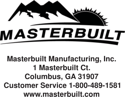 Page 11 of 11 - Masterbuilt Masterbuilt-Propane-Smoker-20051011-Users-Manual- 20051011_GS40S_IM_041811JH  Masterbuilt-propane-smoker-20051011-users-manual