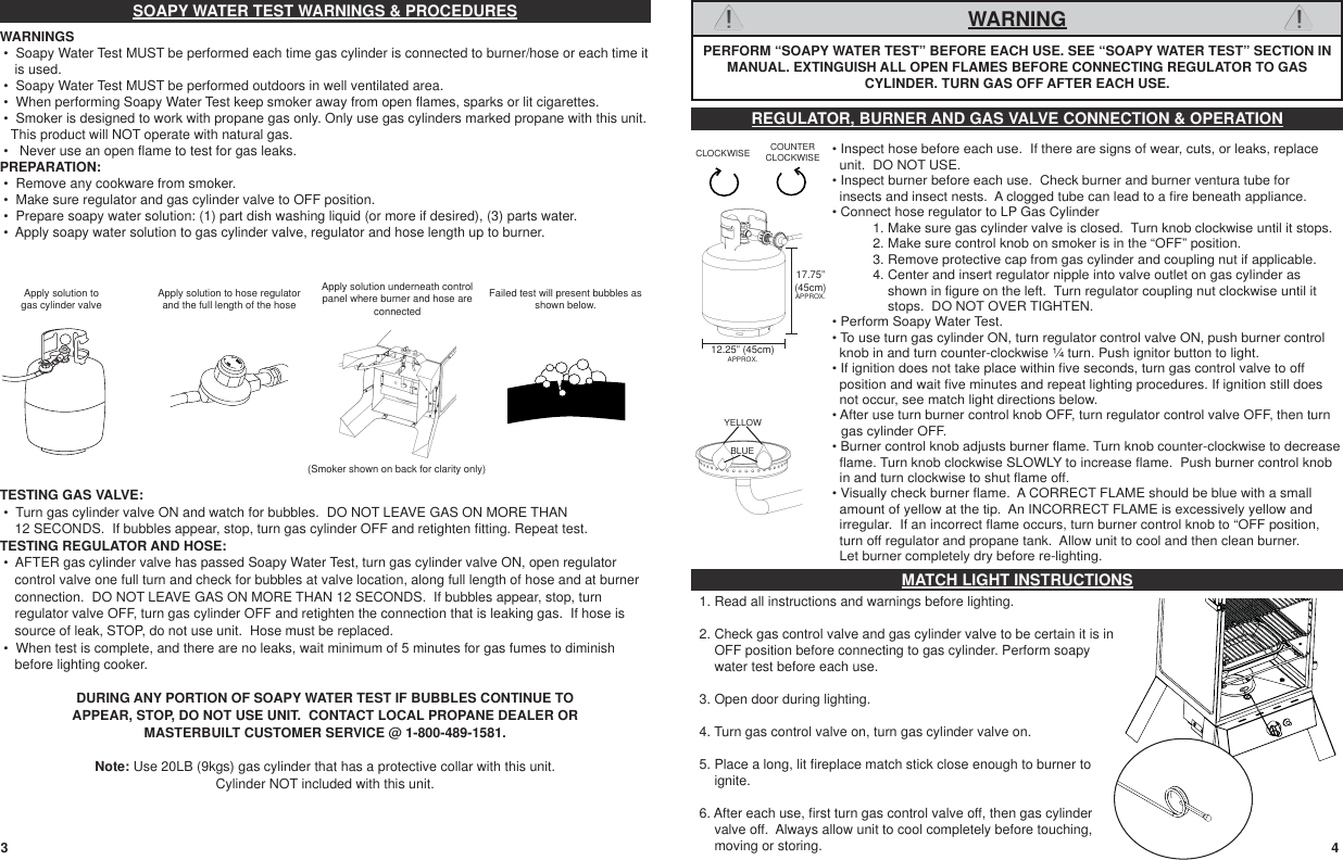 Page 3 of 11 - Masterbuilt Masterbuilt-Propane-Smoker-20051011-Users-Manual- 20051011_GS40S_IM_041811JH  Masterbuilt-propane-smoker-20051011-users-manual
