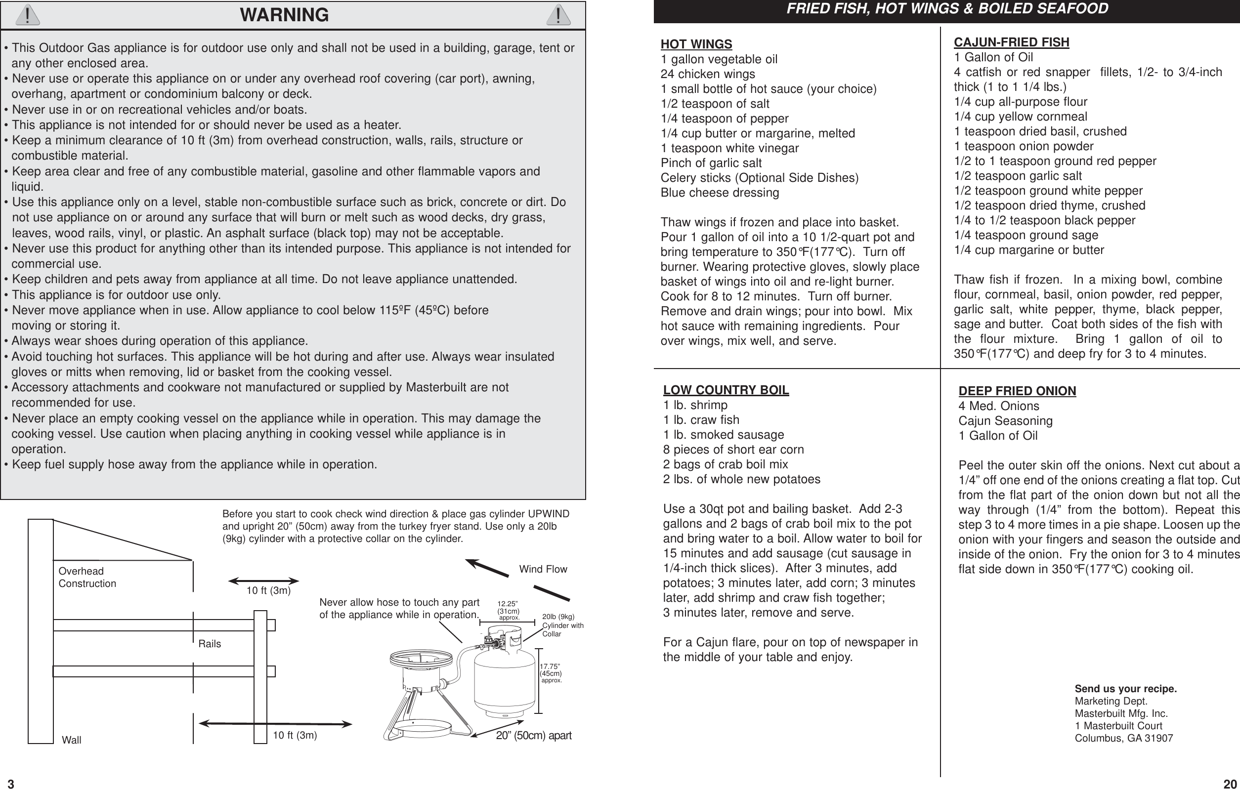 Page 4 of 12 - Masterbuilt Masterbuilt-Propane-Turkey-Fryer-20020107-Users-Manual- 20020209_GTFKDA_IM_071211JH  Masterbuilt-propane-turkey-fryer-20020107-users-manual