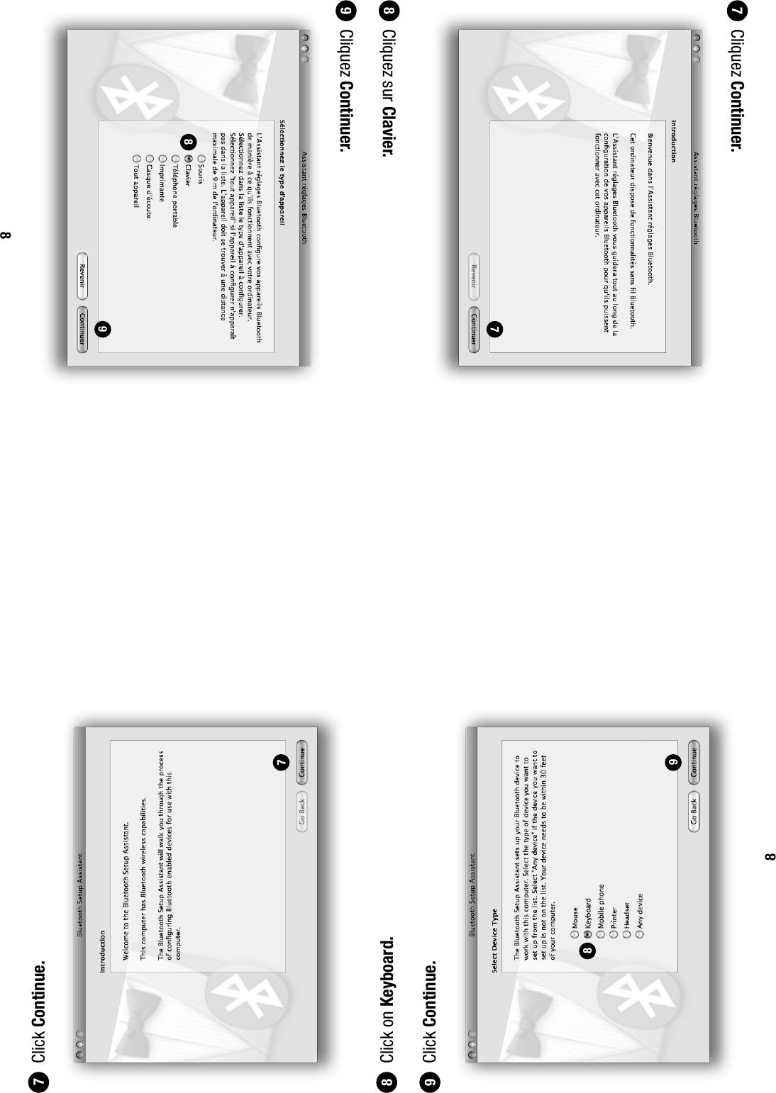  Cliquez Continuer. Cliquez sur Clavier. Cliquez Continuer.878989 Click Continue. Click on Keyboard. Click Continue.878989