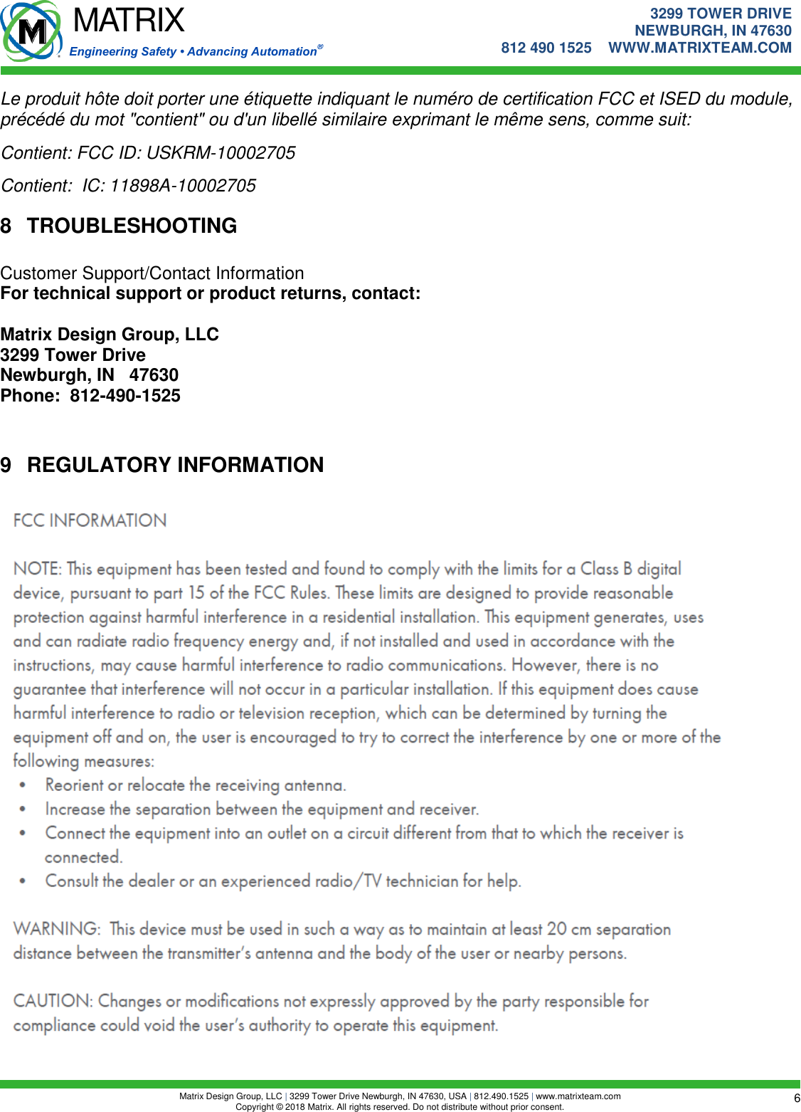 Page 7 of Matrix Design Group RM-10002705 Multi-feature transceiver radio User Manual Console Communication