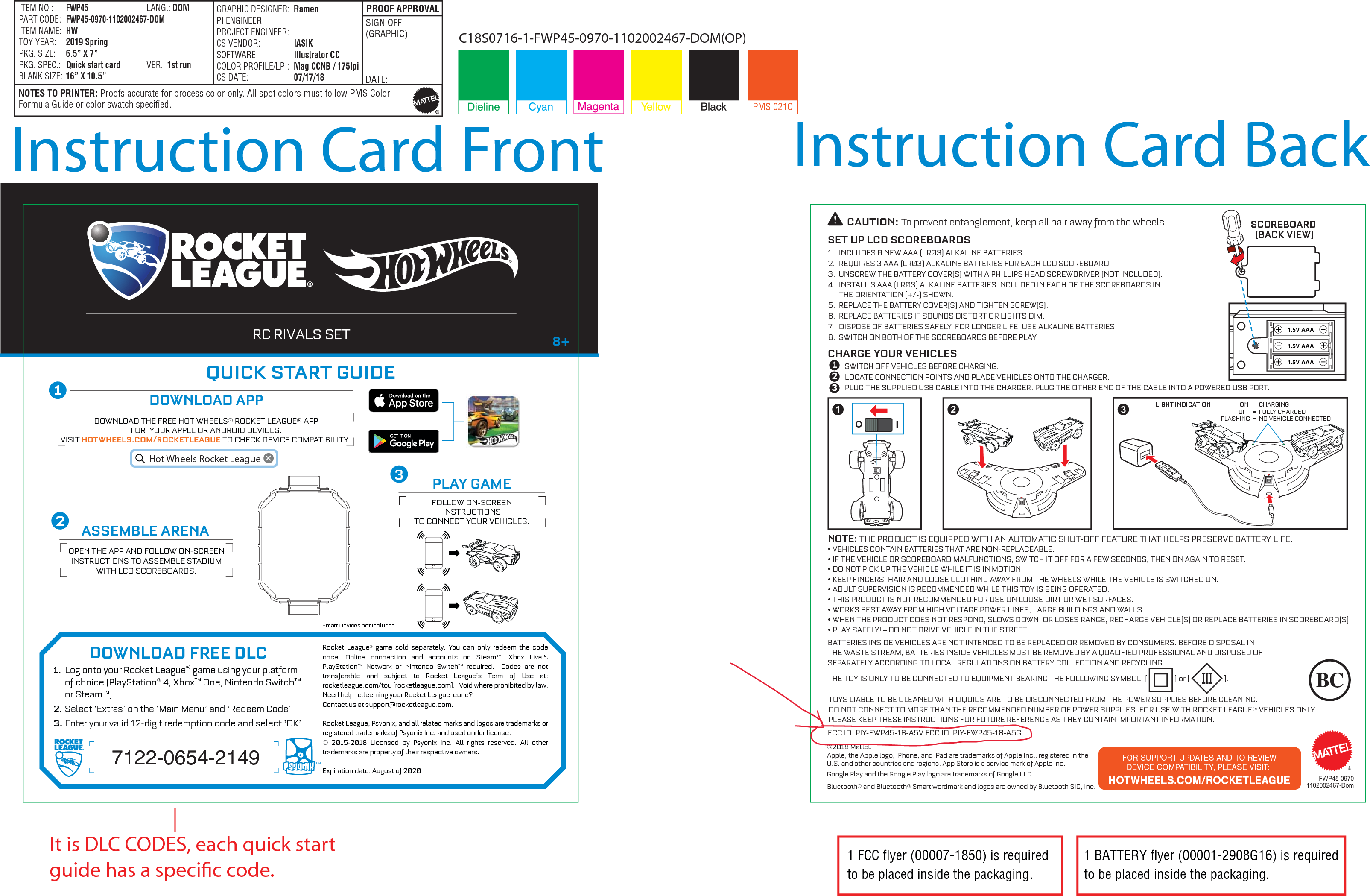 Mattel Asia Pacific Sourcing FWP4518A5V Hot Wheels Rocket League User