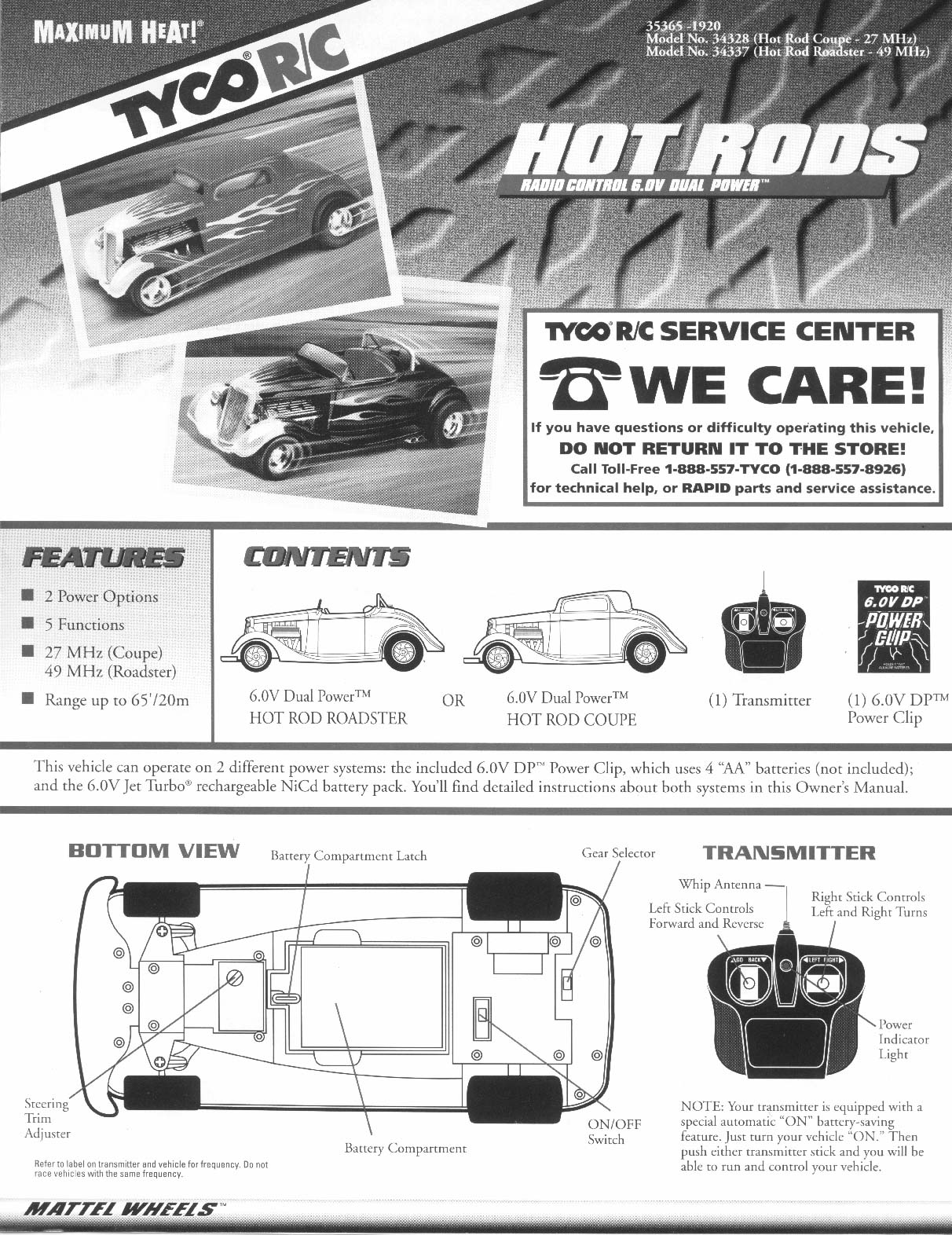 Toy Car Transmitter User Manual