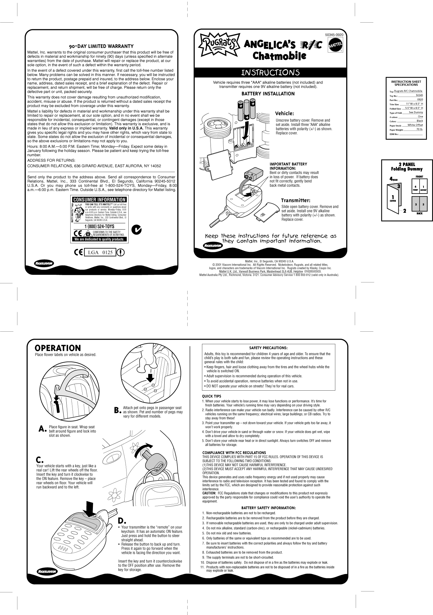 Remote Control Toy Transmitter User Manual