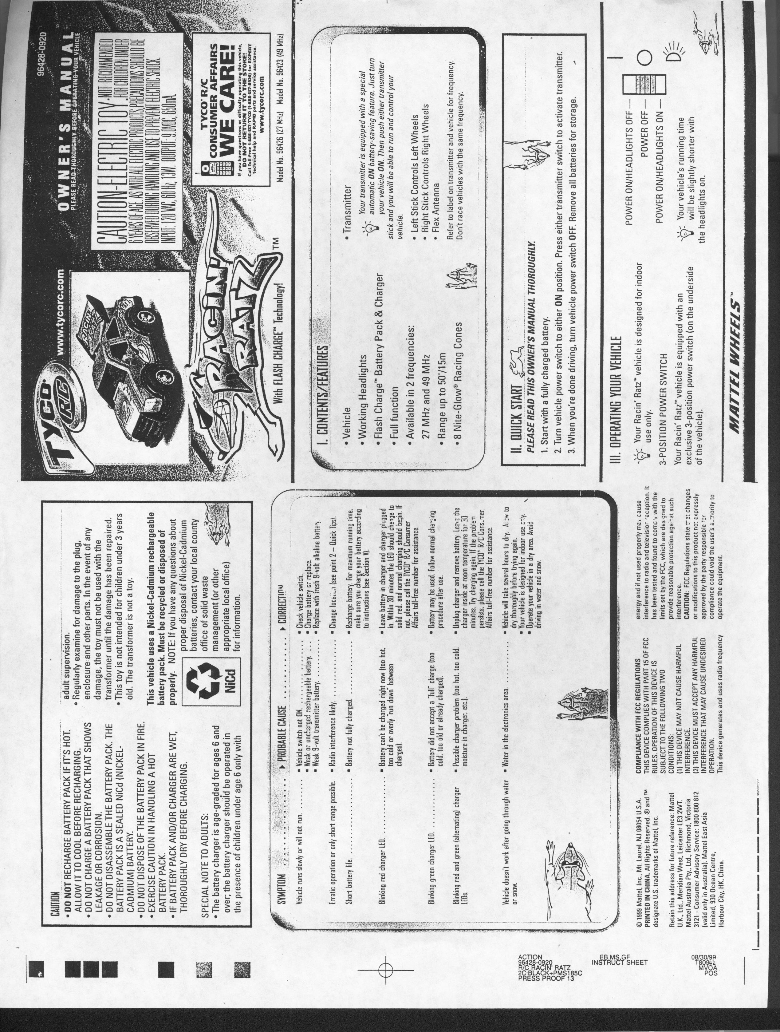 49 MHz RC Toy Receiver User Manual