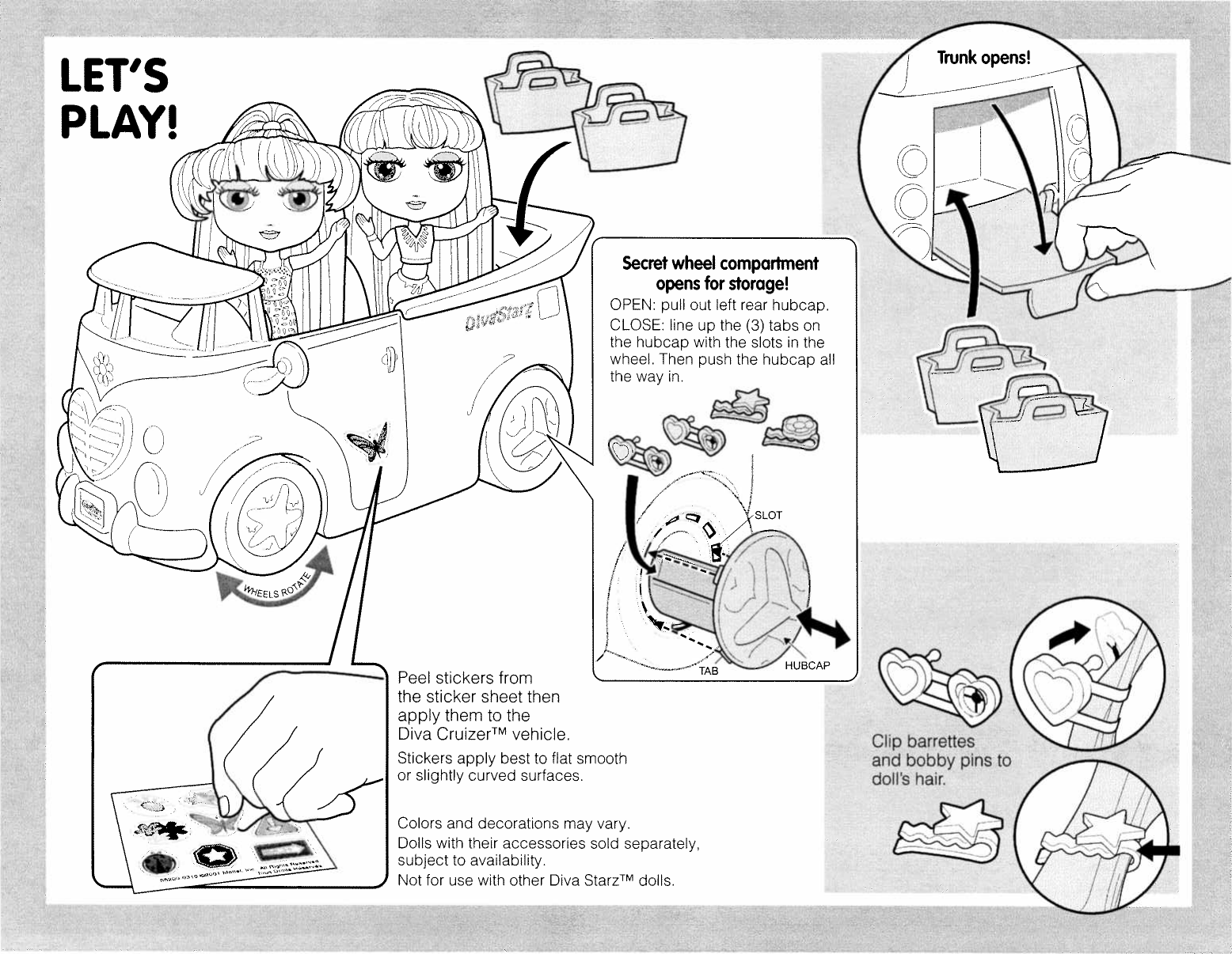 Page 2 of 3 - Mattel Mattel-Diva-Starz-55200-0920-Users-Manual-  Mattel-diva-starz-55200-0920-users-manual