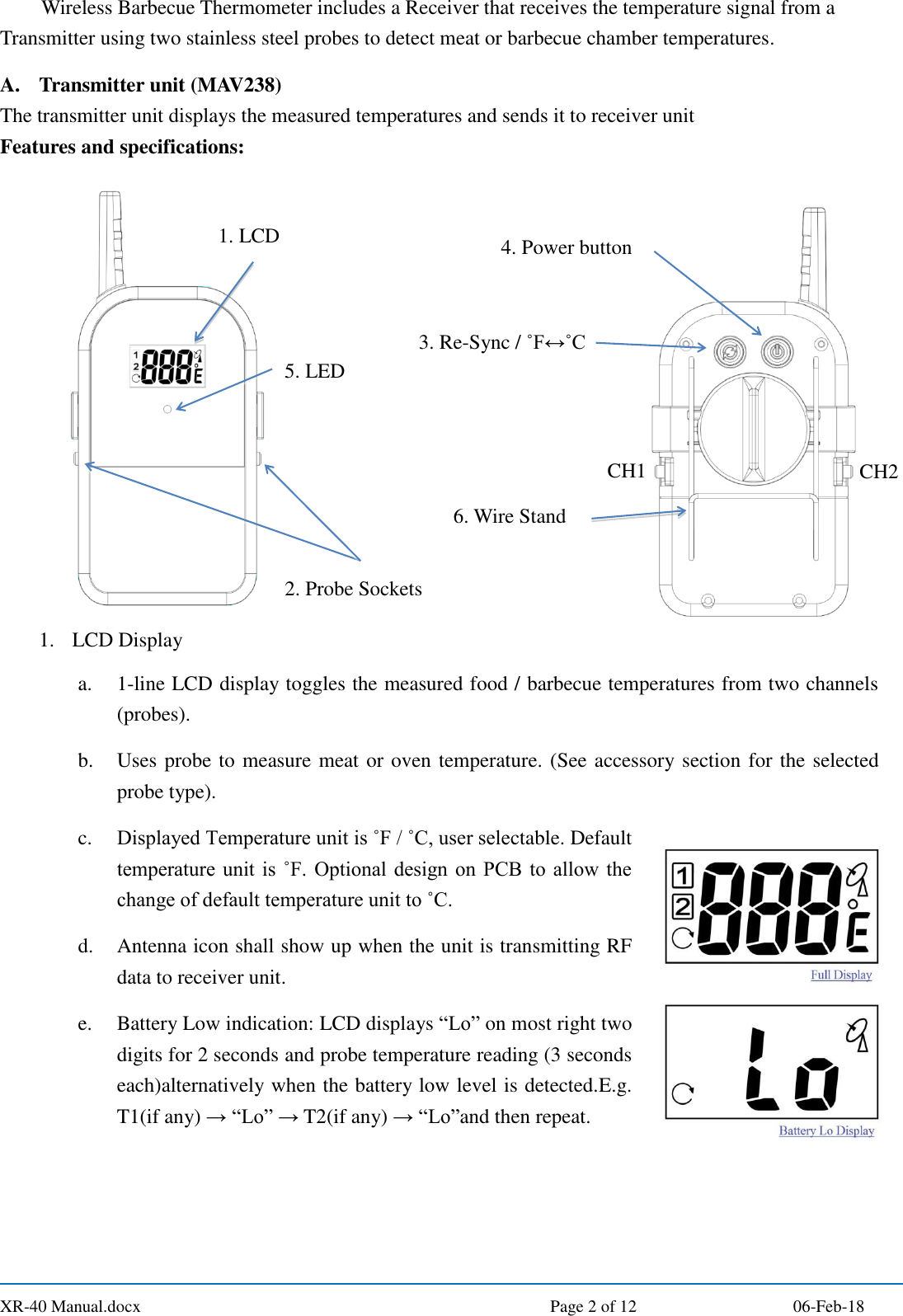 maverick-xr-40-wireless-kitchen-thermometer-user-manual